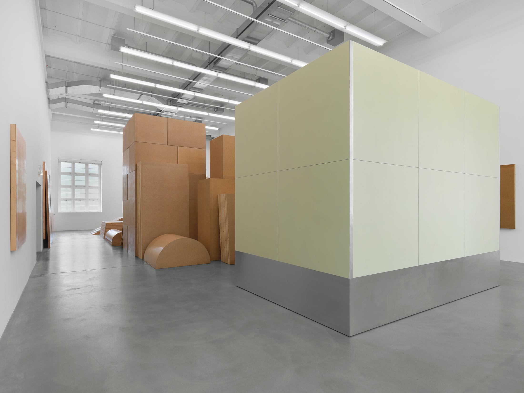 Exhibition View Imi Knoebel "Raum 19 III, 1968/2006, Batterie 2005" at Museum Haus Konstruktiv, 2018 / © 2018, ProLitteris, Zurich; IMI KNOEBEL / Photo: Stefan Altenburger