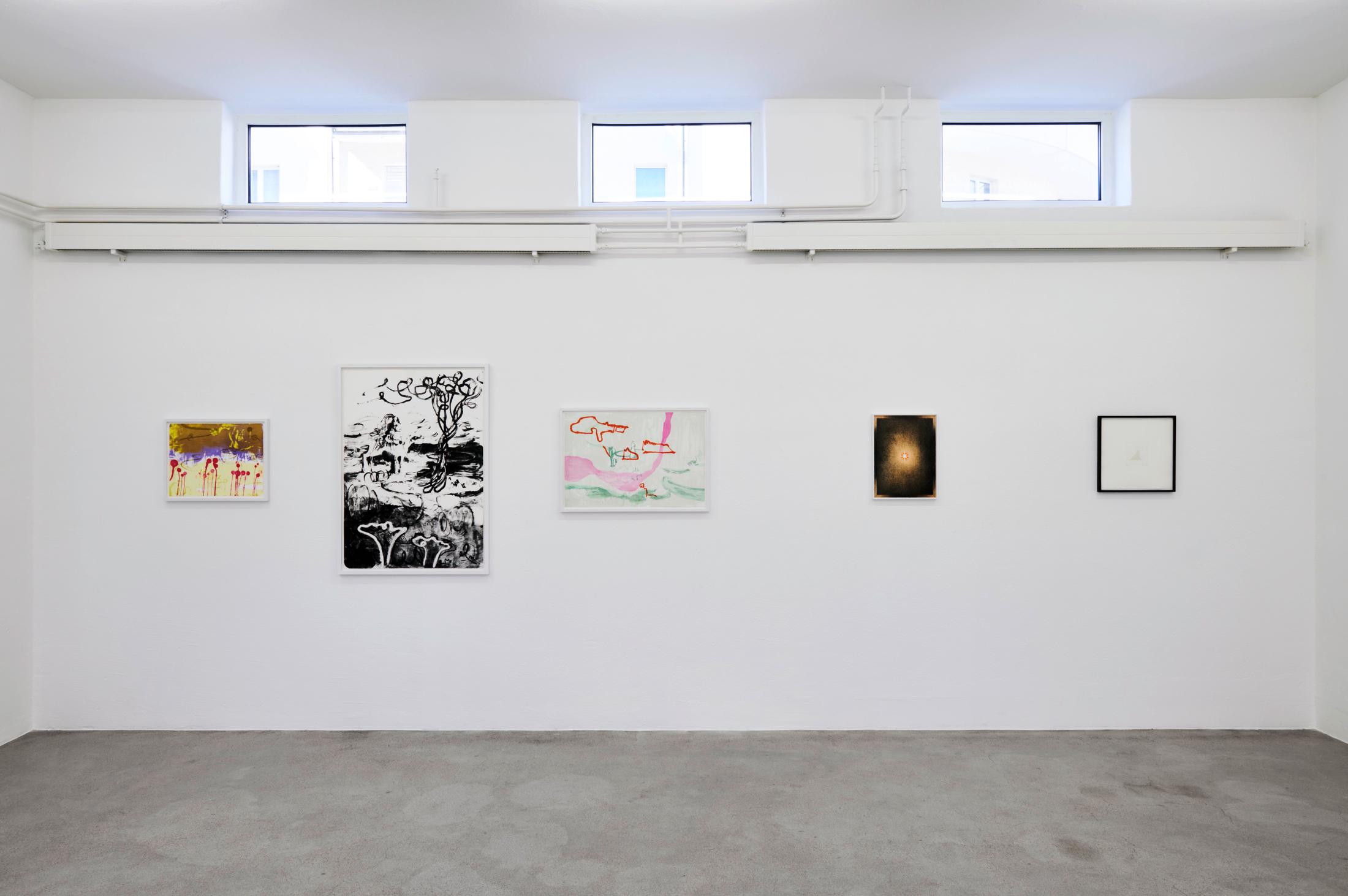Exhibition View Groupshow «Intaglio and Lithography: Works on Paper; view on Rebekka Steiger, Caroline Bachmann and Not Vital» at Edition VFO, Zurch, 2020 / Photo: Sabina Bosch / Courtesy: the artists and Edition VFO