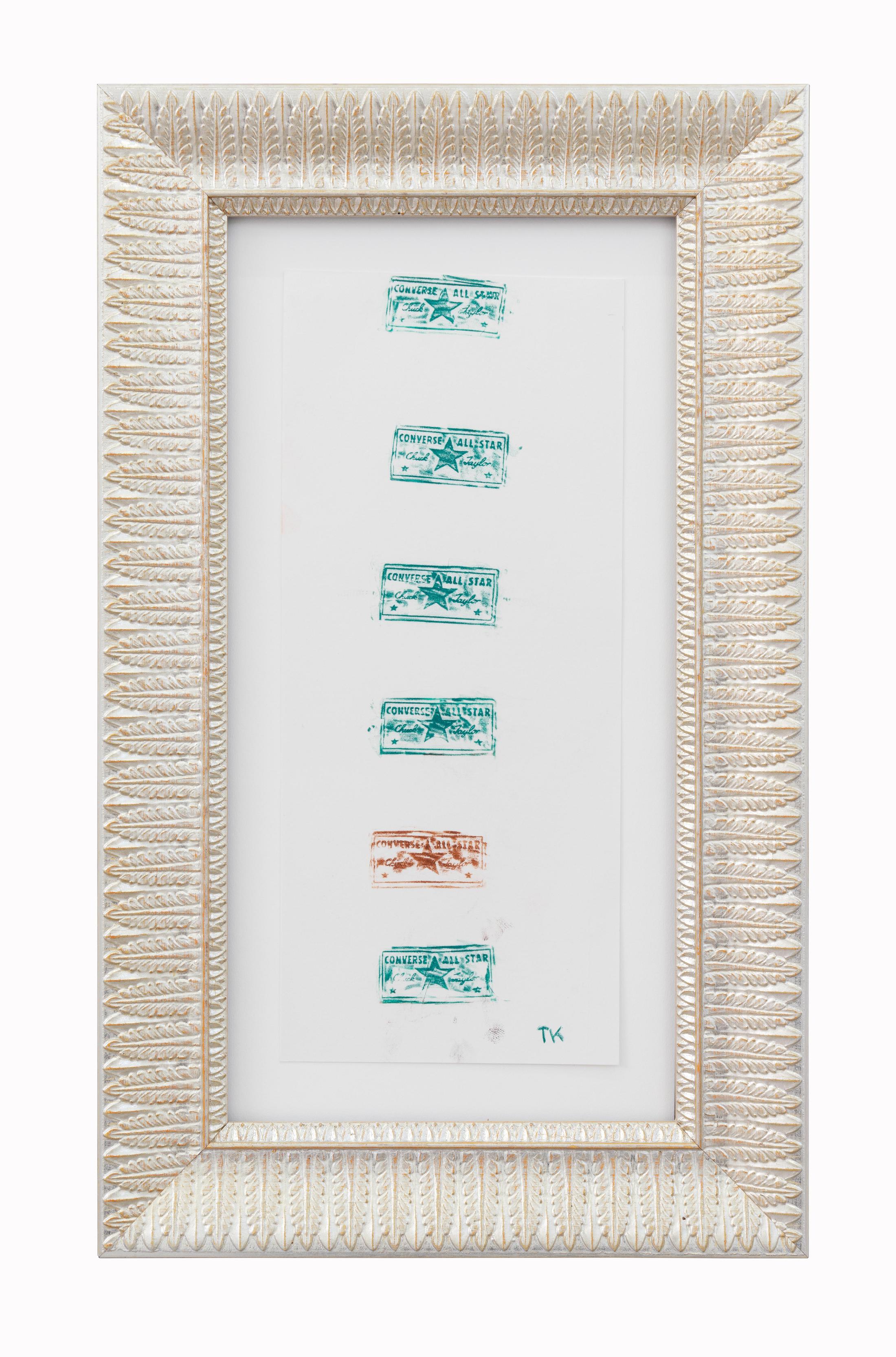 Exhibition View Solo presentation by Tobias Kaspar «Rented Life; view on Tobias Kaspar, Converse, 2020» at Edition VFO, Zurch, 2020 / Photo: Sabina Bosch / Courtesy: the artist and Edition VFO