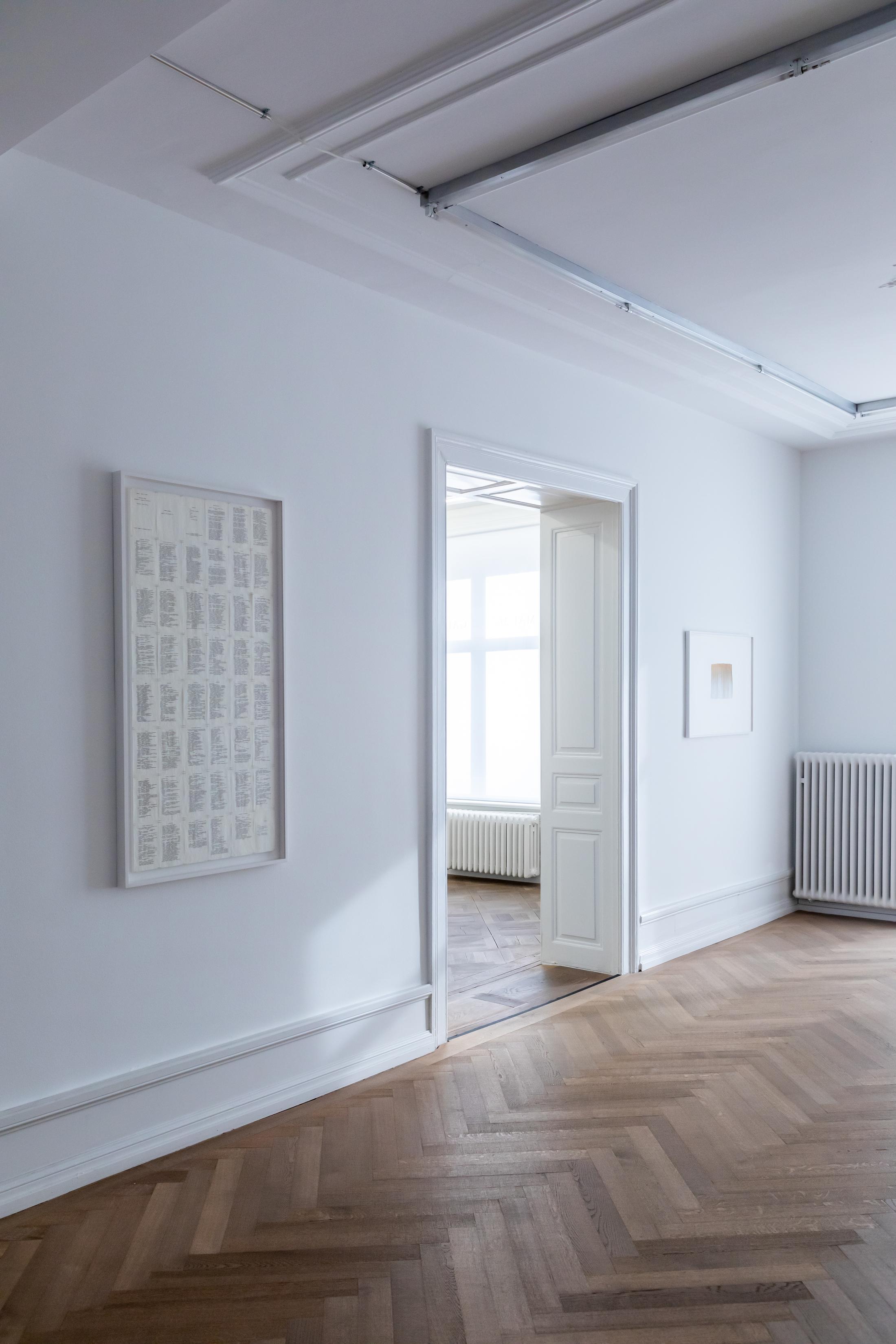 Exhibition View Irma Blank Solo Show «Works 1970 - 2018» at Mai 36, Zurich, 2022 / Photo: Céline Hess / Courtesy: the artist and Mai 36