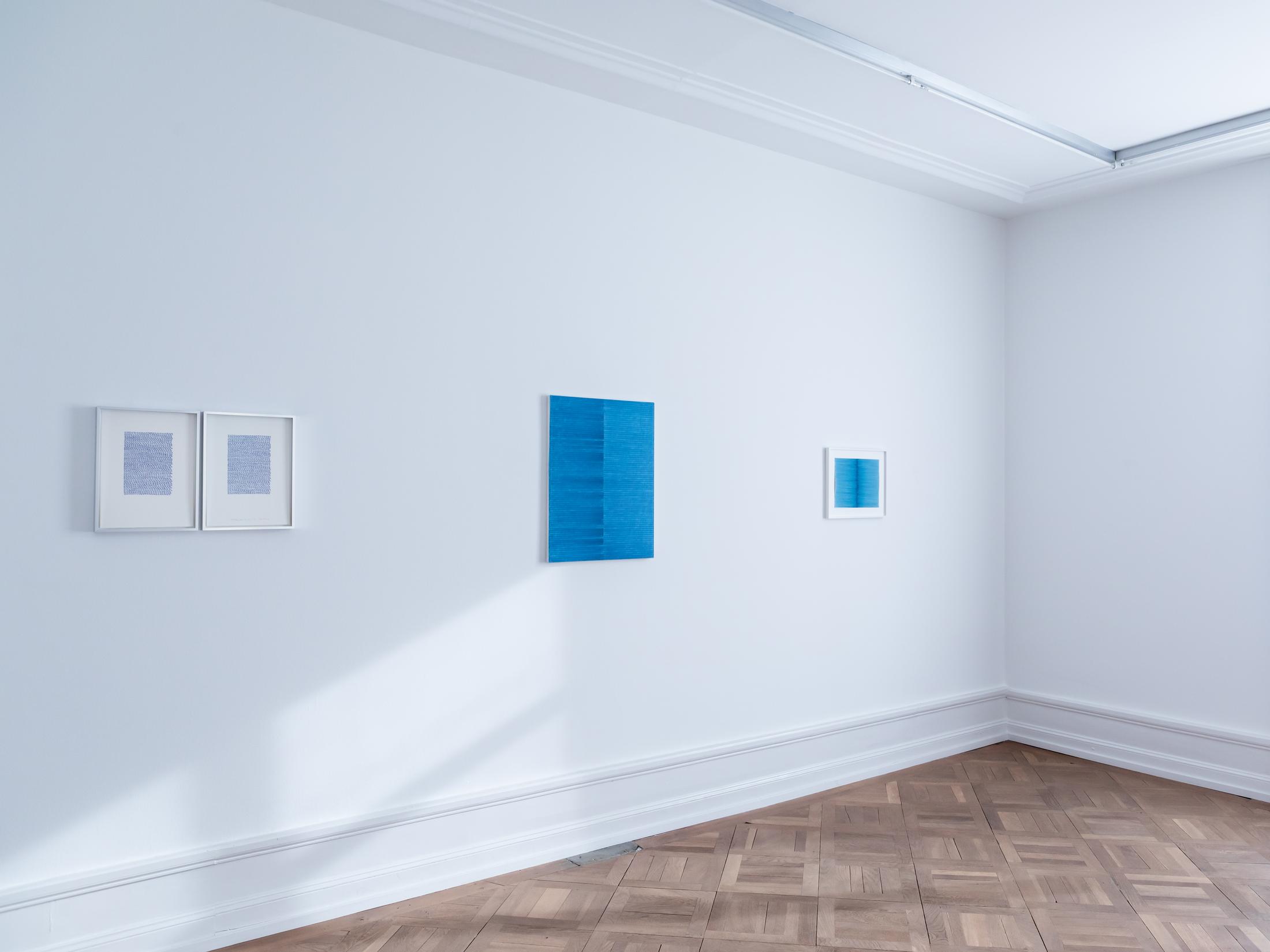 Exhibition View Irma Blank Solo Show «Works 1970 - 2018» at Mai 36, Zurich, 2022 / Photo: Céline Hess / Courtesy: the artist and Mai 36