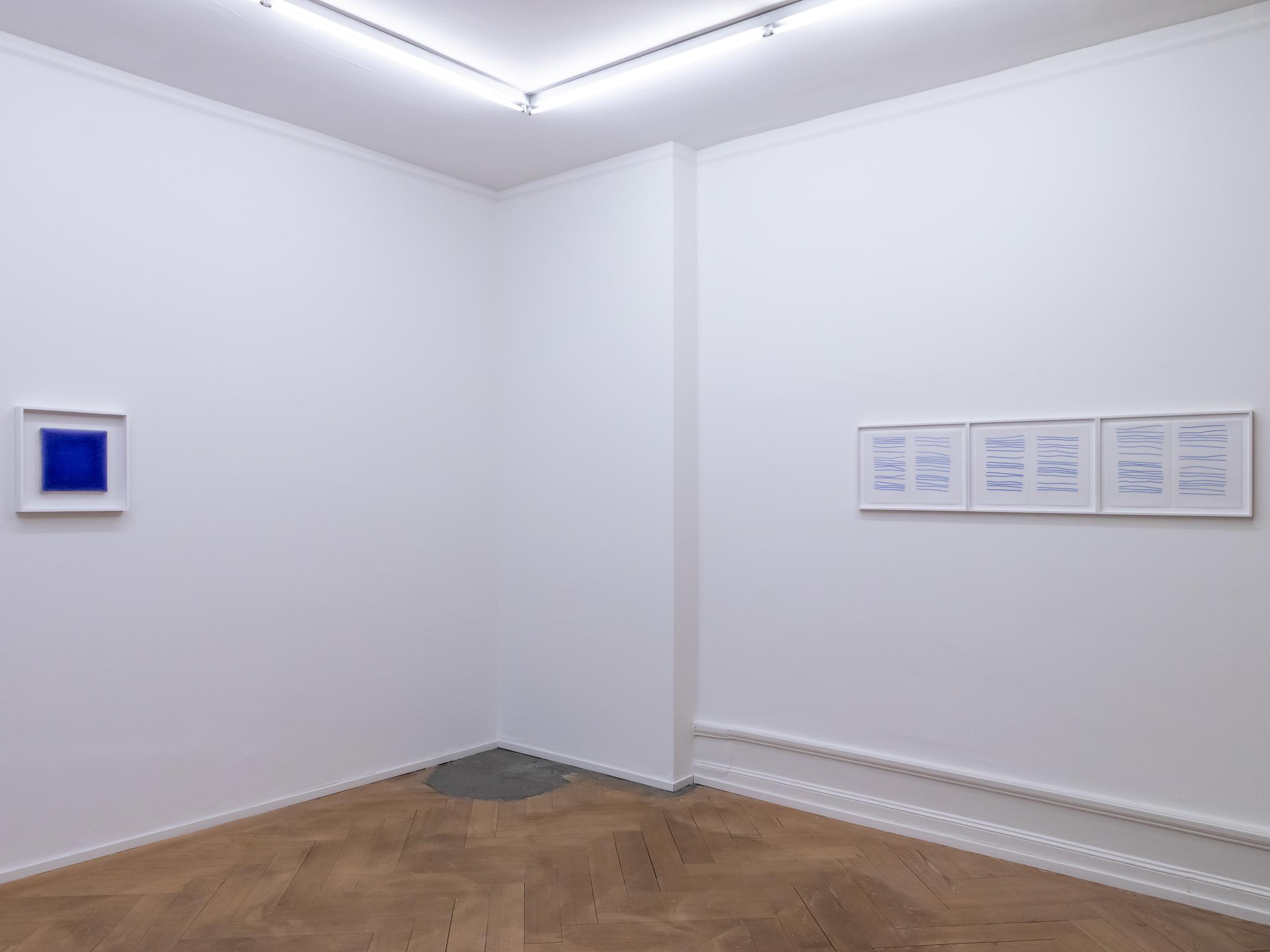 Exhibition View Irma Blank Solo Show «Works 1970 - 2018» at Mai 36, Zurich, 2022 / Photo: Céline Hess / Courtesy: the artist and Mai 36
