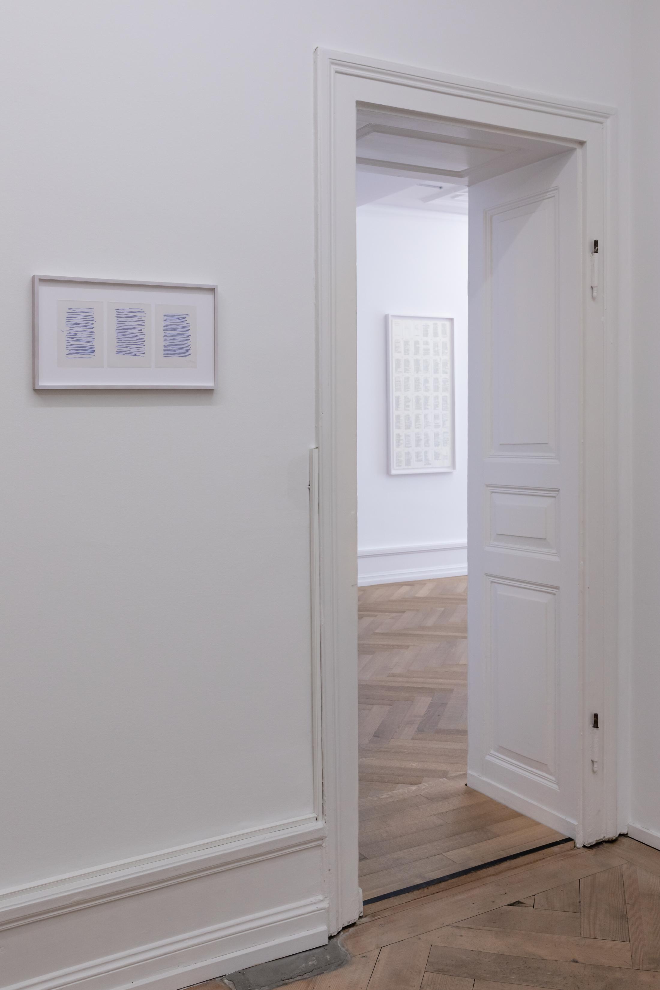 Exhibition View Irma Blank Solo Show «Works 1970 - 2018» at Mai 36, Zurich, 2022 / Photo: Céline Hess / Courtesy: the artist and Mai 36