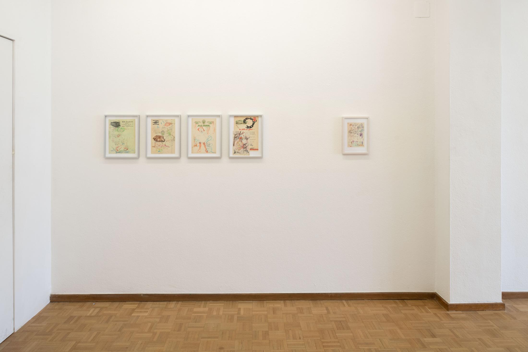 Exhibition View Isadora Vogt «GLÜCK FÜR SORGENKINDER» at Sentiment, Zurich, 2021 / Courtesy: the artist and Sentiment