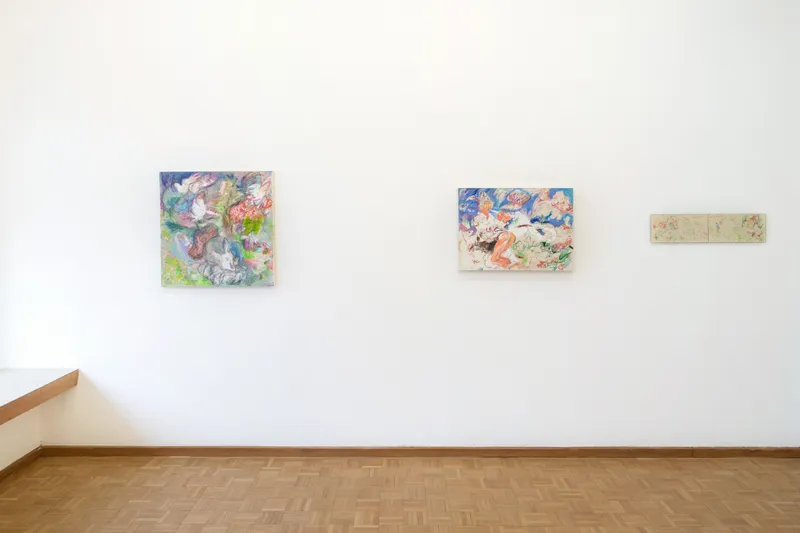 Exhibition View Isadora Vogt «GLÜCK FÜR SORGENKINDER» at Sentiment, Zurich, 2021 / Courtesy: the artist and Sentiment