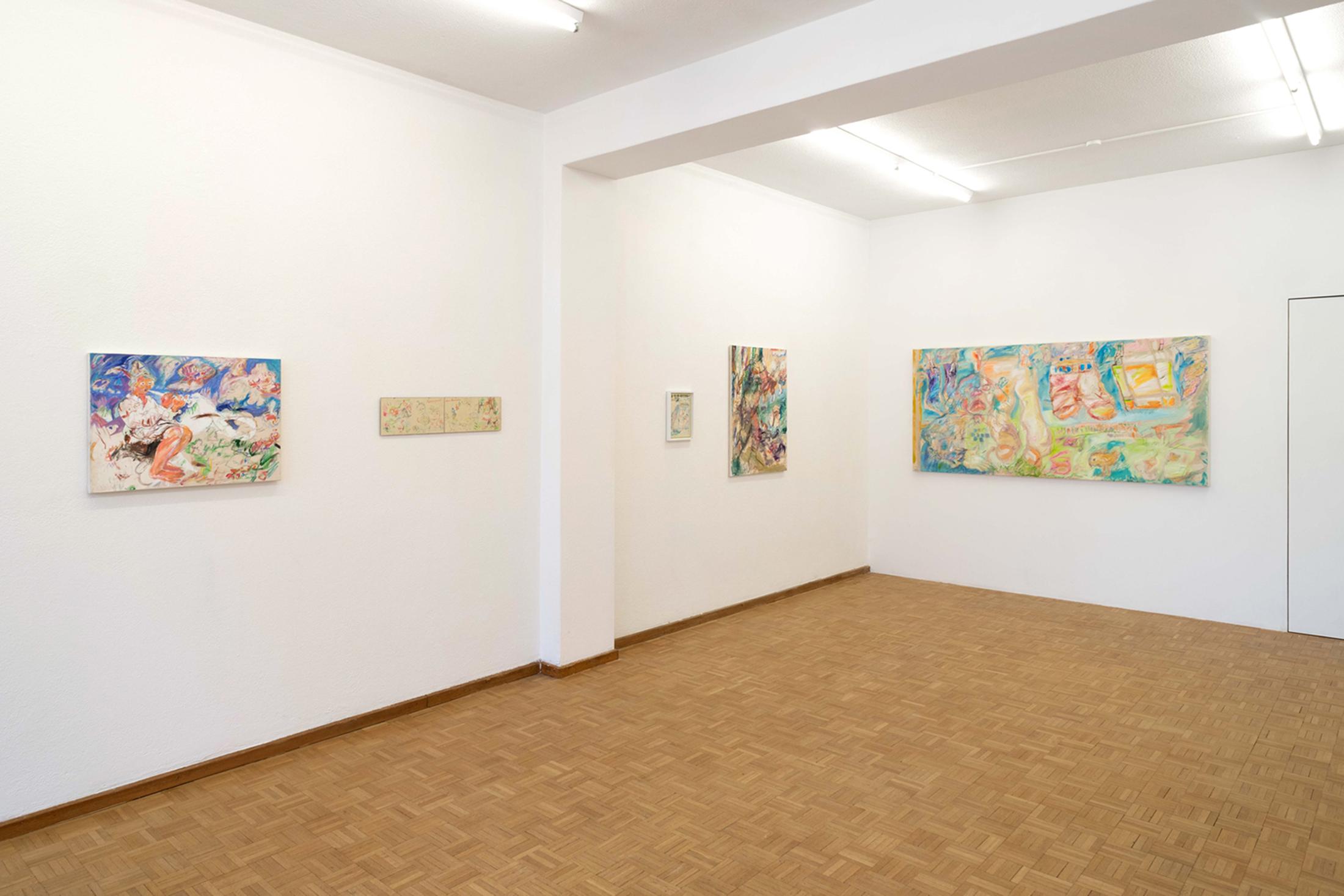 Exhibition View Isadora Vogt «GLÜCK FÜR SORGENKINDER» at Sentiment, Zurich, 2021 / Courtesy: the artist and Sentiment