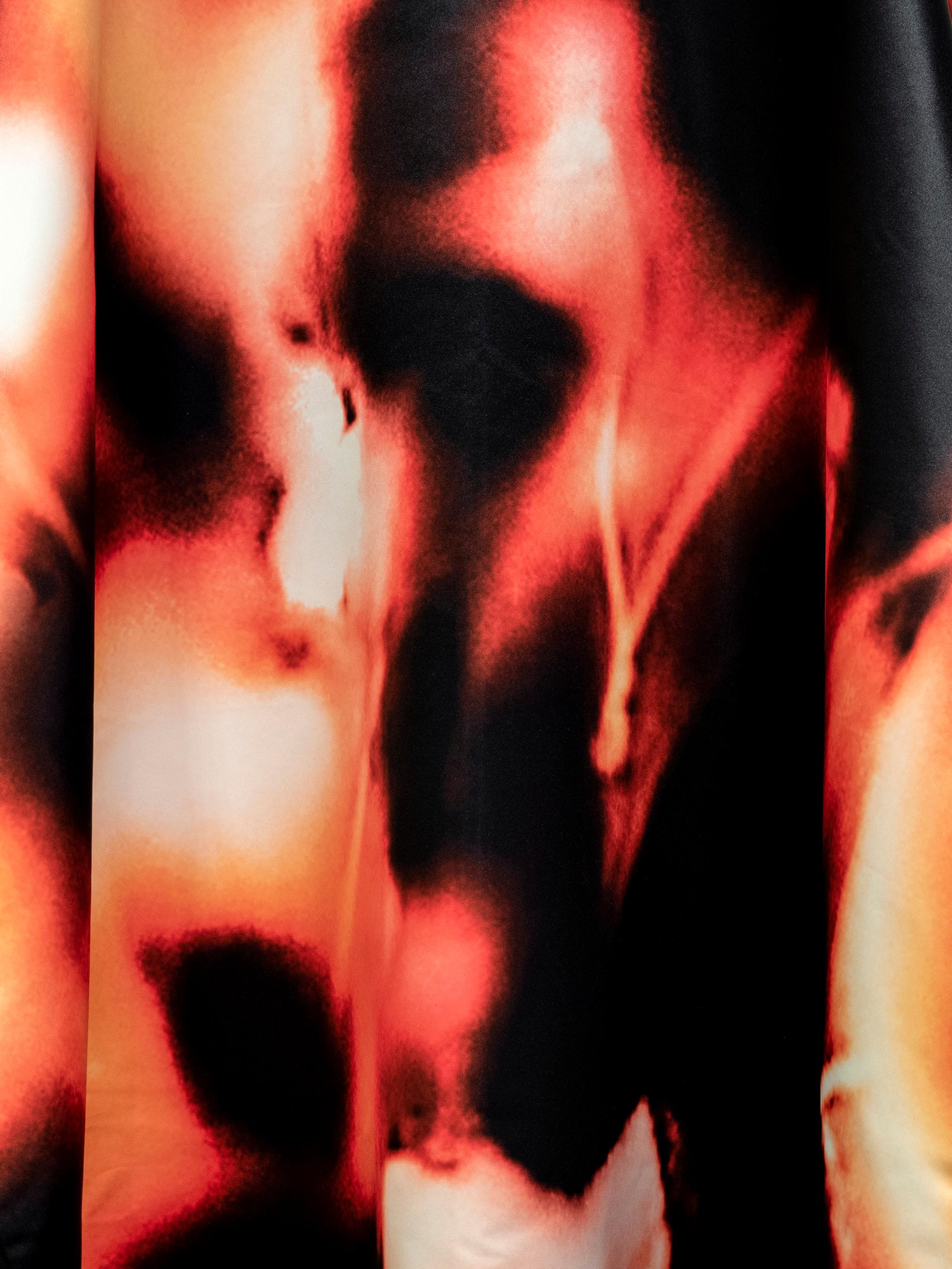 Exhibition View James Bantone Solo Show «He Said, They Said; view on James Bantone, Cuffin Season 02, 2020 (detail), print on polyester, 145 x 110 cm» at Coalmine, Winterthur, 2020 / Courtesy: the artist and Coalmine