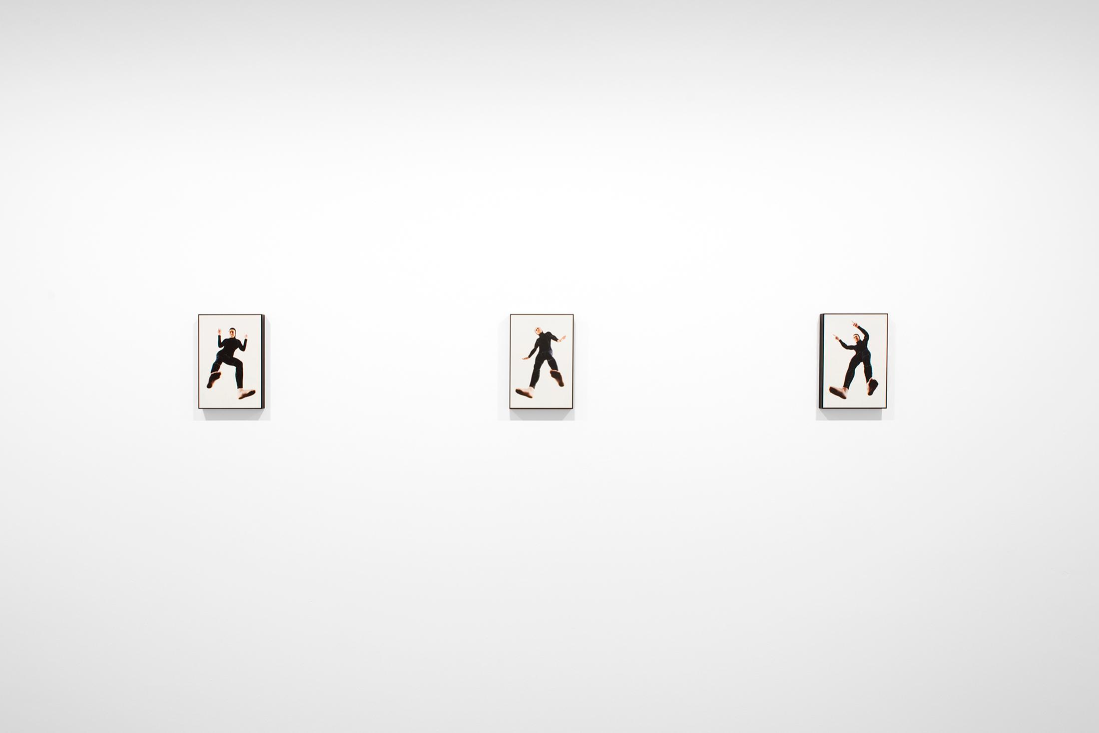 Exhibition View James Bantone Solo Show «He Said, They Said; view on James Bantone, Demon Tingz: Reloaded 1-6, 2020, prints on paper, wooden frames, 30x20 cm» at Coalmine, Winterthur, 2020 / Courtesy: the artist and Coalmine