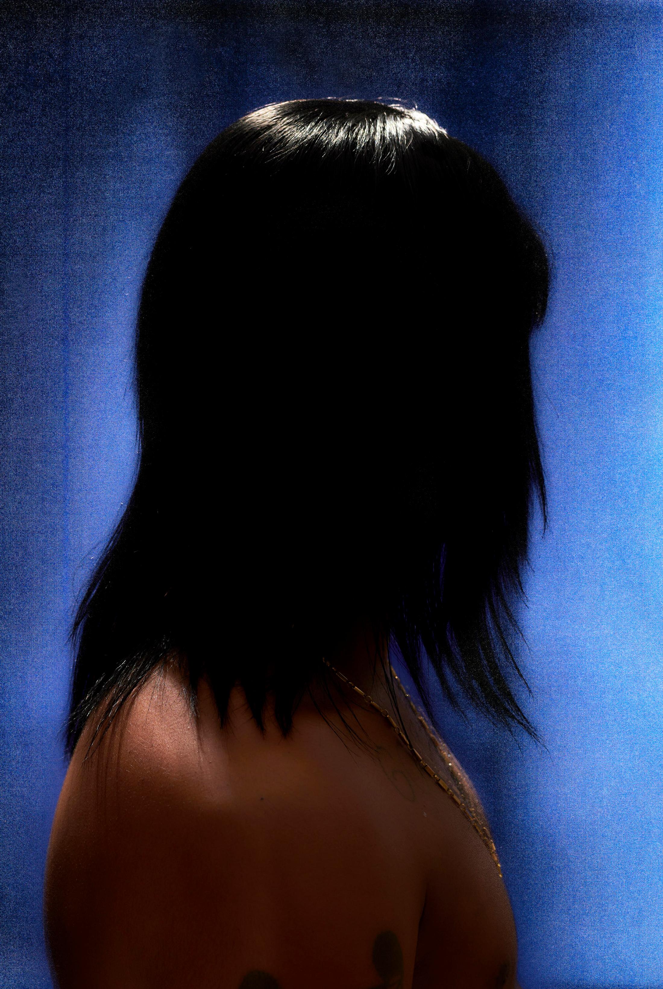 Exhibition View James Bantone Solo Show «He Said, They Said; view on James Bantone, Blue Magic (Anti-Breakage Formula) (detail), 2020» at Coalmine, Winterthur, 2020 / Courtesy: the artist and Coalmine