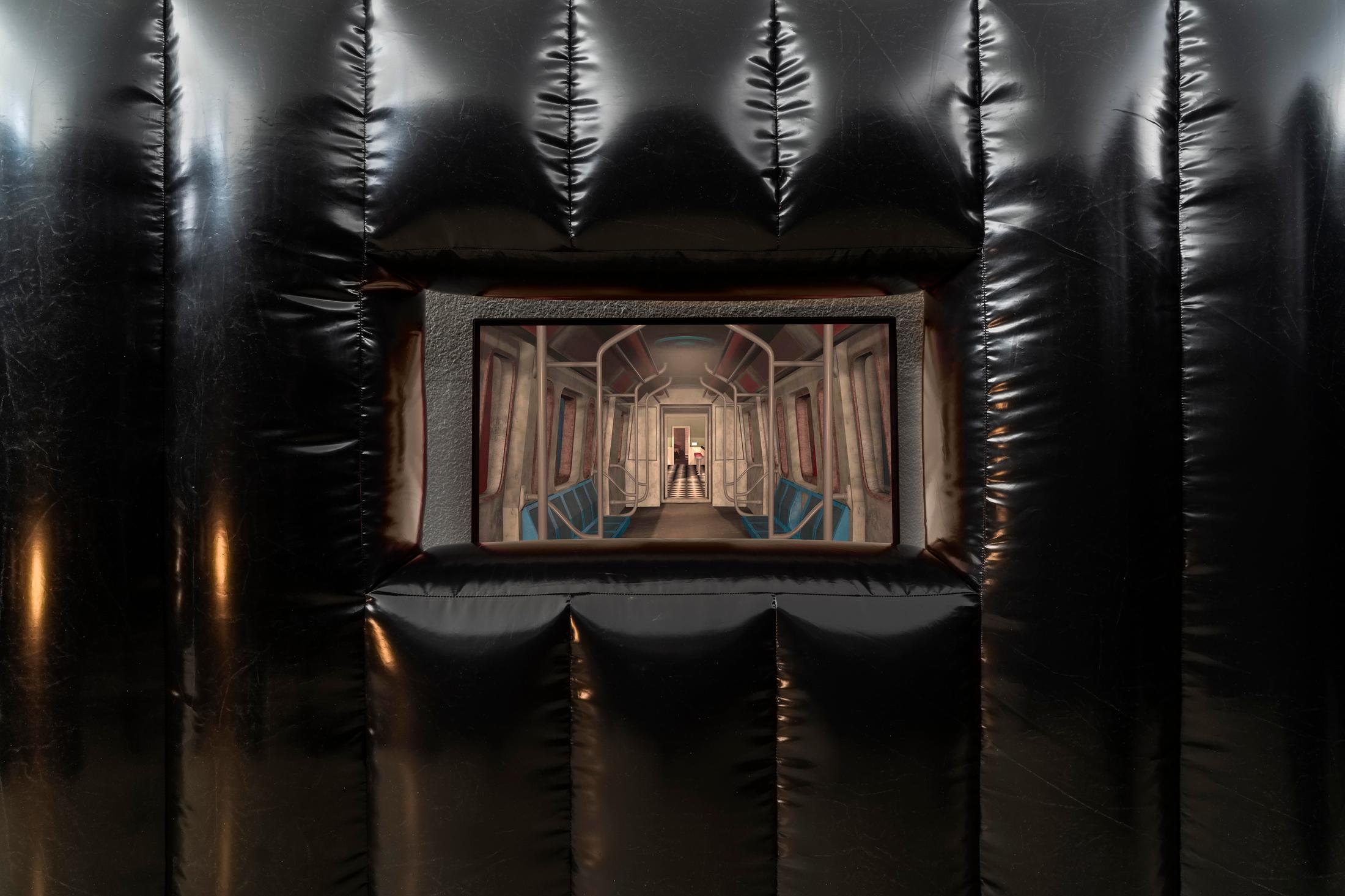 Exhibition View Jan Vorisek Soloshow «Collapse Poem; view on Devotion Strategy, 2020» at Kunsthaus Glarus, Glarus, 2020 / Photo: Gunnar Meier / Courtesy: the artist and Galerie Bernhard, Zurich