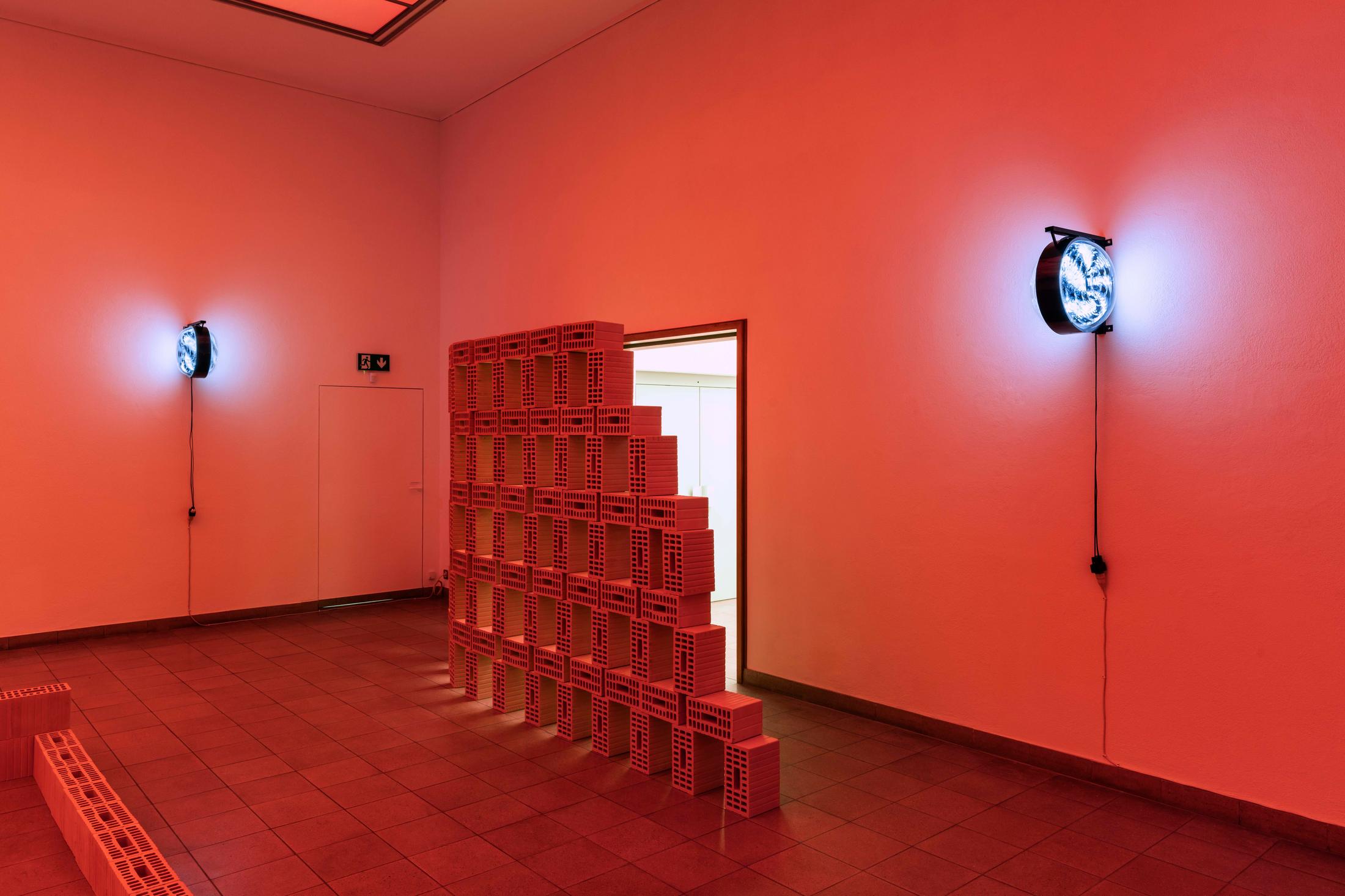 Exhibition View Jan Vorisek Soloshow «Collapse Poem; view on Devotion Strategy, 2020» at Kunsthaus Glarus, Glarus, 2020 / Photo: Gunnar Meier / Courtesy: the artist and Galerie Bernhard, Zurich