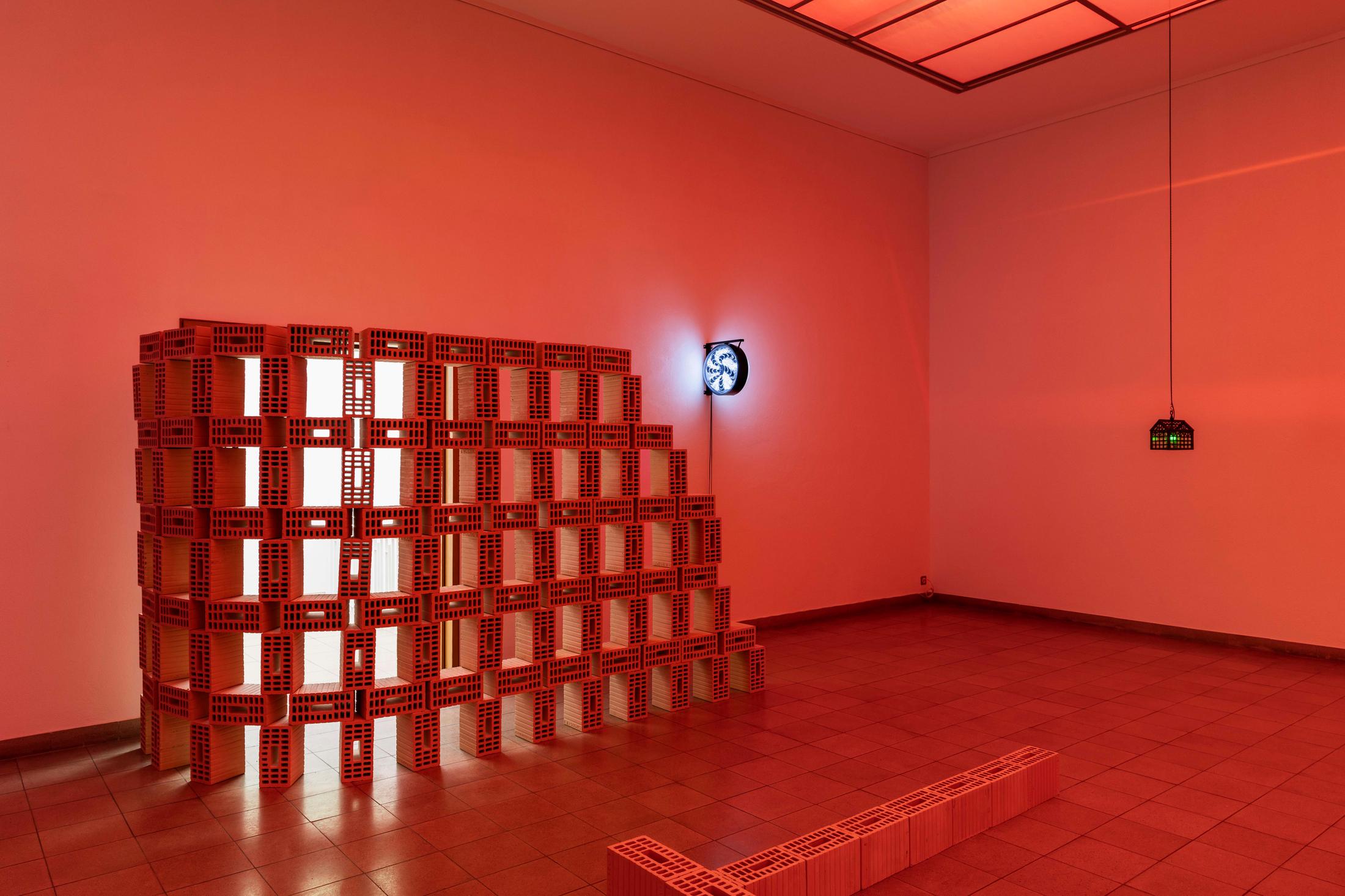 Exhibition View Jan Vorisek Soloshow «Collapse Poem; view on Devotion Strategy, 2020» at Kunsthaus Glarus, Glarus, 2020 / Photo: Gunnar Meier / Courtesy: the artist and Galerie Bernhard, Zurich