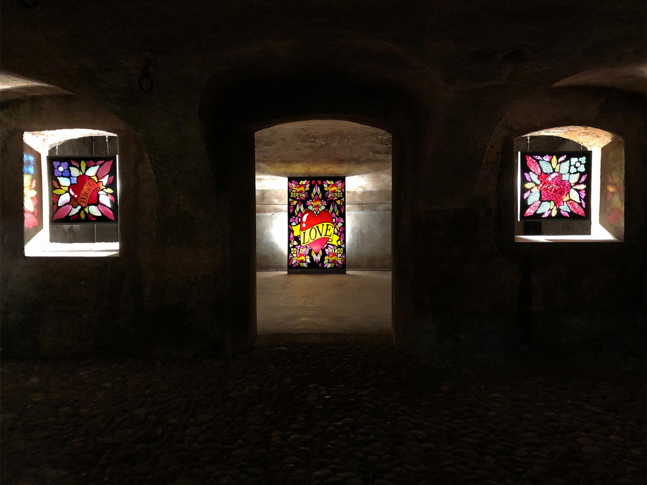 Exhibition View Jani Leinonen Soloshow «CHAPEL OF REMORSE» at Stalla Madulain / Courtesy: the artist and Stalla Madulain