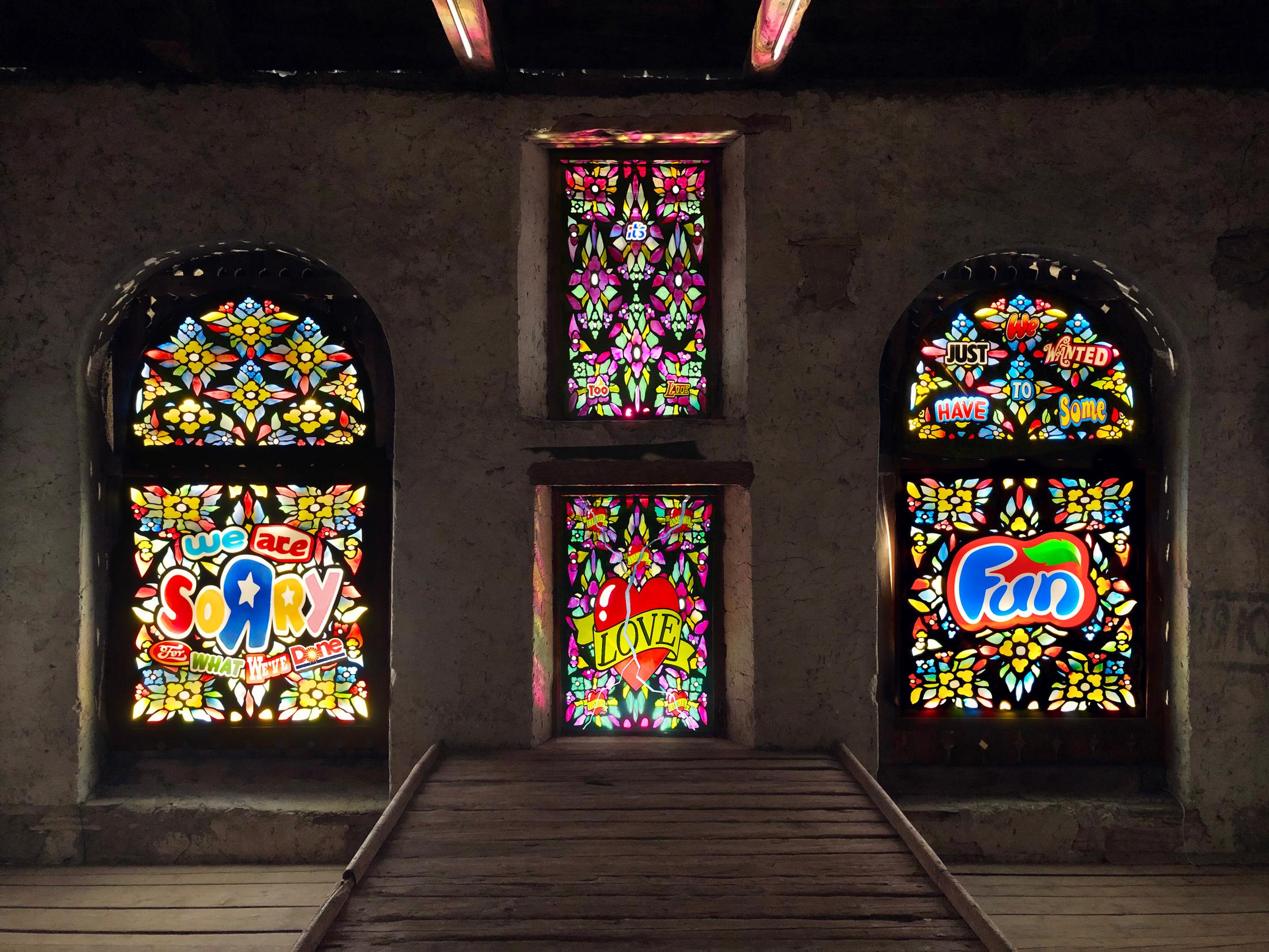 Exhibition View Jani Leinonen Soloshow «CHAPEL OF REMORSE» at Stalla Madulain / Courtesy: the artist and Stalla Madulain