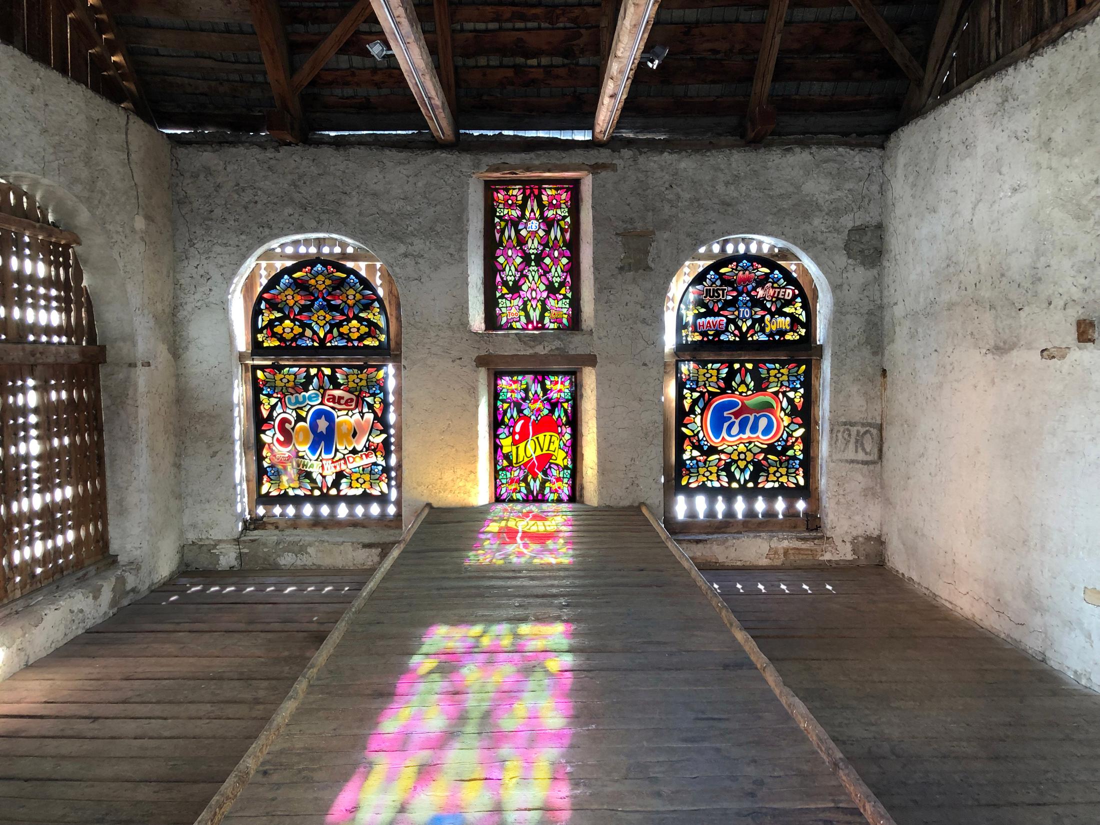 Exhibition View Jani Leinonen Soloshow «CHAPEL OF REMORSE» at Stalla Madulain / Courtesy: the artist and Stalla Madulain