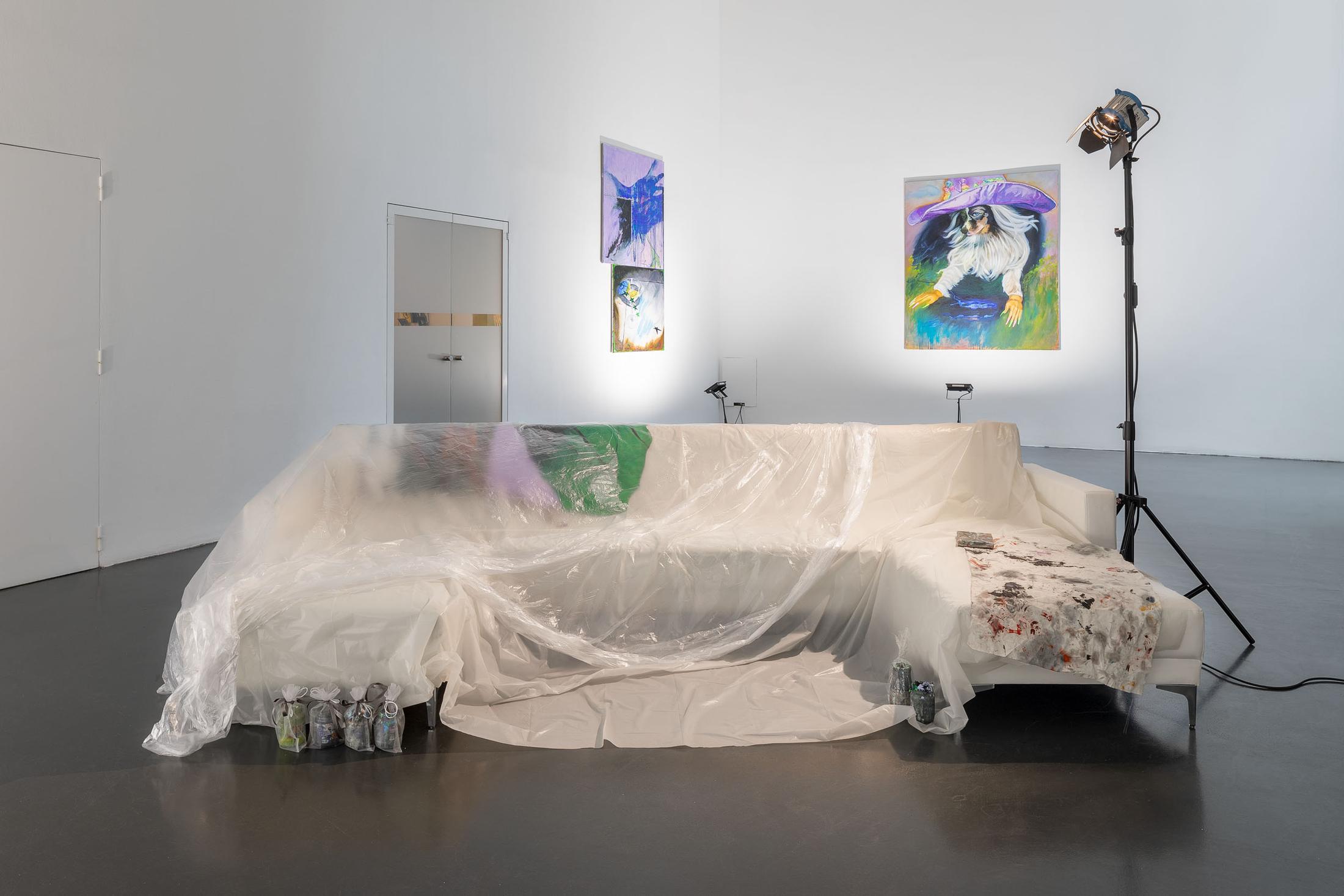 Exhibition View Jasmine Gregory  Solo Show «Mommie dearest» at Istituto Svizzero, Milan, 2022 / Photo: Giulio Boem / Courtesy: the artist and Istituto Svizzero