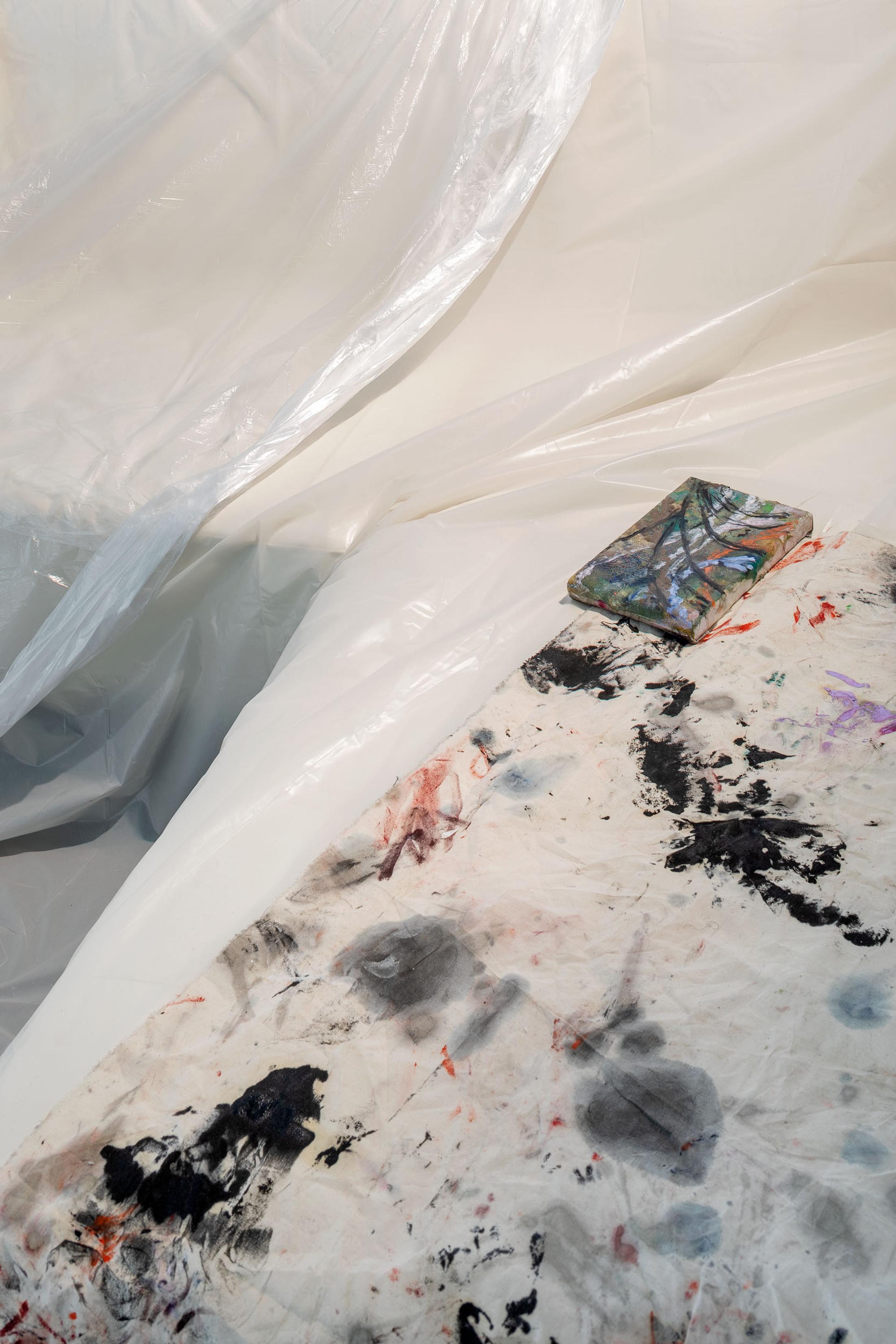 Exhibition View Jasmine Gregory  Solo Show «Mommie dearest» at Istituto Svizzero, Milan, 2022 / Photo: Giulio Boem / Courtesy: the artist and Istituto Svizzero