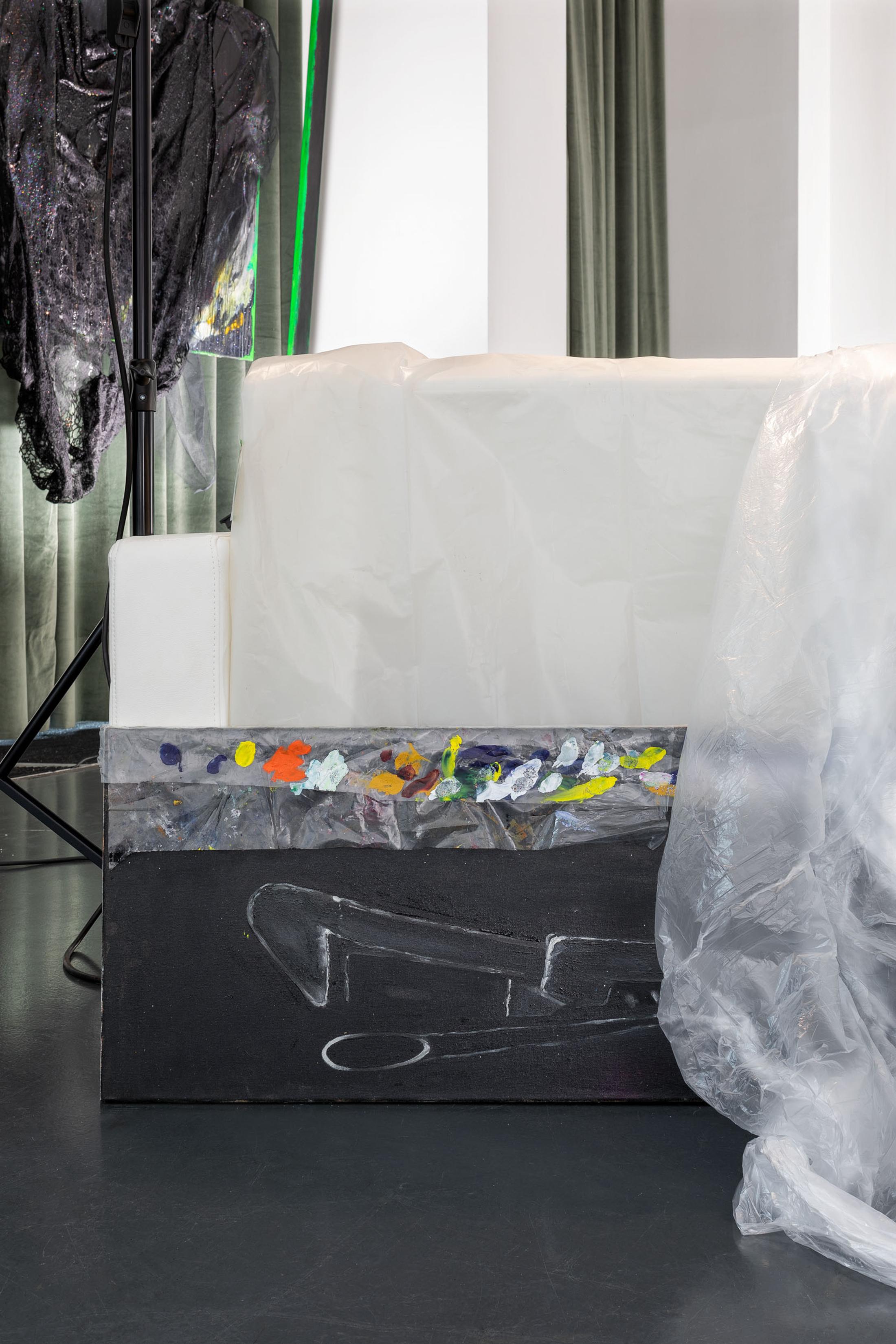 Exhibition View Jasmine Gregory  Solo Show «Mommie dearest» at Istituto Svizzero, Milan, 2022 / Photo: Giulio Boem / Courtesy: the artist and Istituto Svizzero