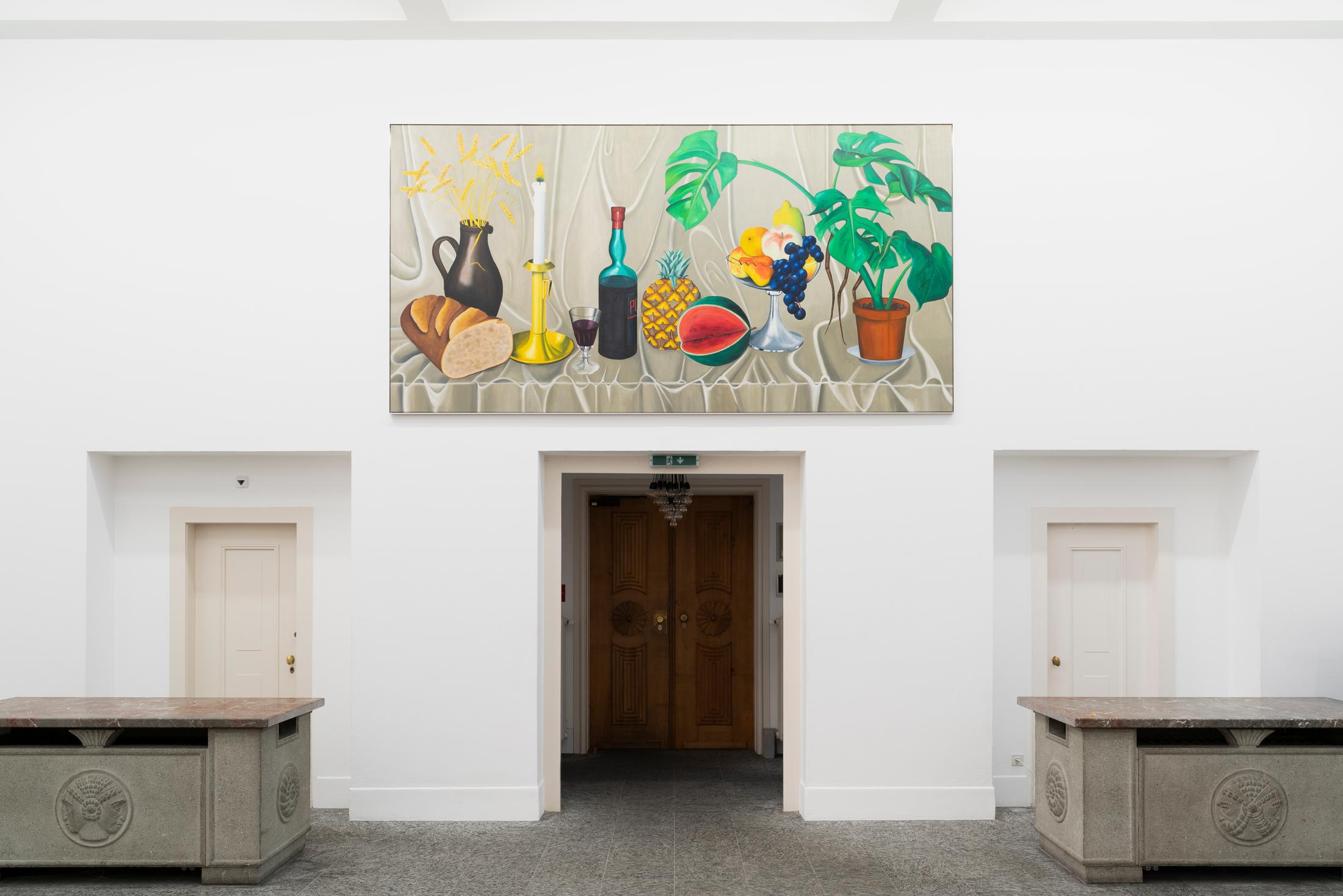 Exhibition View Jean-Frédéric Schnyder Solo Show «View on Jean-Frédéric Schnyder, Stilleben, JF + M, 1970» at Kunsthalle Bern, Berne, 2022 / Photo: Gunnar Meier / Courtesy: the artist and Margret Rufener