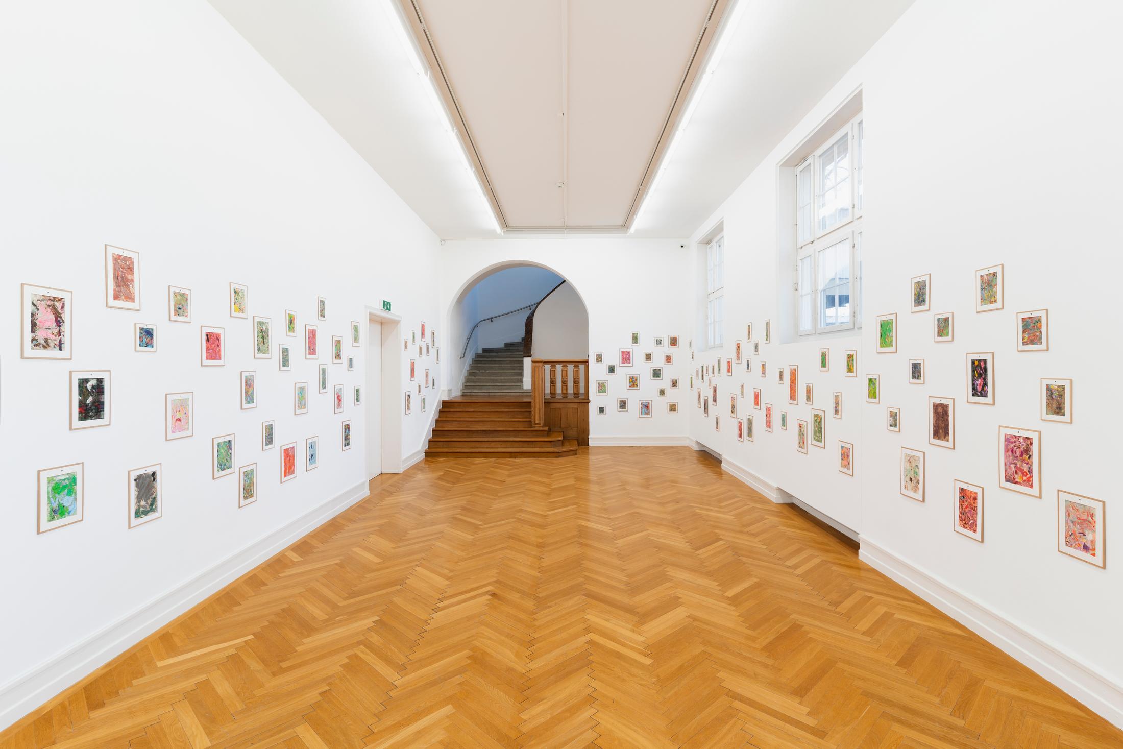 Exhibition View Jean-Frédéric Schnyder Solo Show «View on Jean-Frédéric Schnyder, Billige Bilder, 2000–2019» at Kunsthalle Bern, Berne, 2022 / Photo: Gunnar Meier / Courtesy: the artist and Galerie Eva Presenhuber Zürich / New York