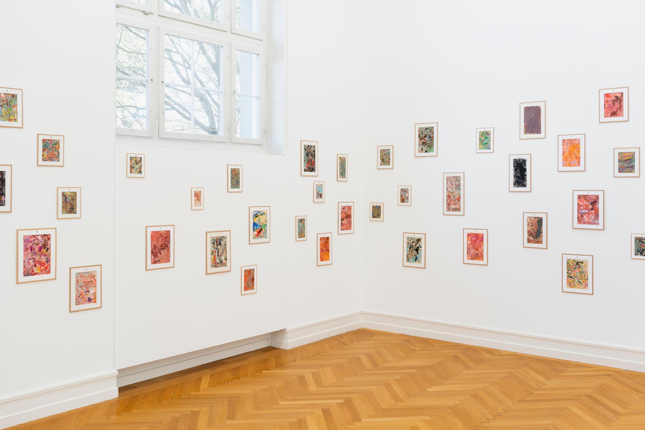 Exhibition View Jean-Frédéric Schnyder Solo Show «View on Jean-Frédéric Schnyder, Billige Bilder, 2000–2019» at Kunsthalle Bern, Berne, 2022 / Photo: Gunnar Meier / Courtesy: the artist and Galerie Eva Presenhuber Zürich / New York