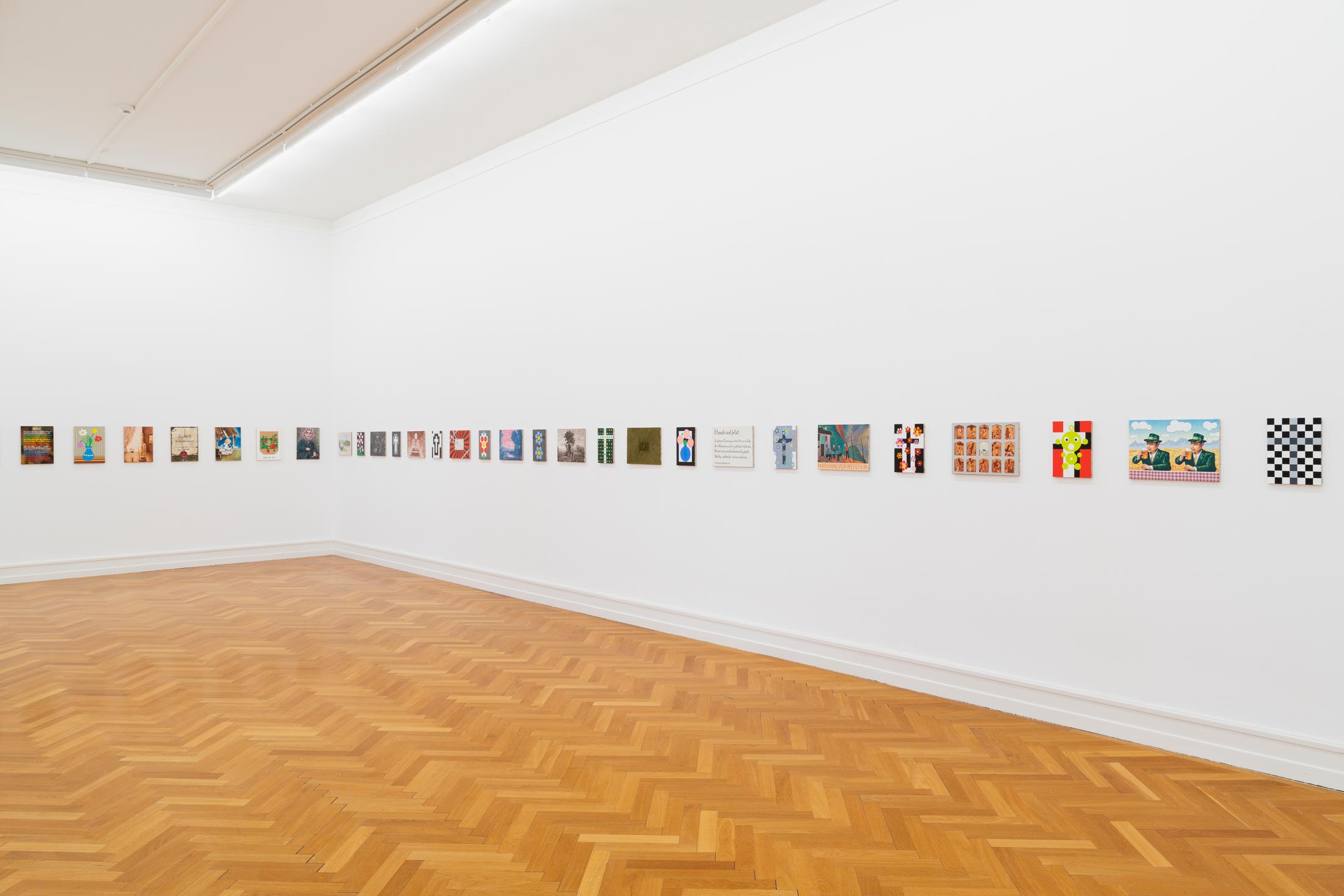 Exhibition View Jean-Frédéric Schnyder Solo Show at Kunsthalle Bern, Berne, 2022 / Photo: Gunnar Meier / Courtesy: the artist and Kunsthalle Bern