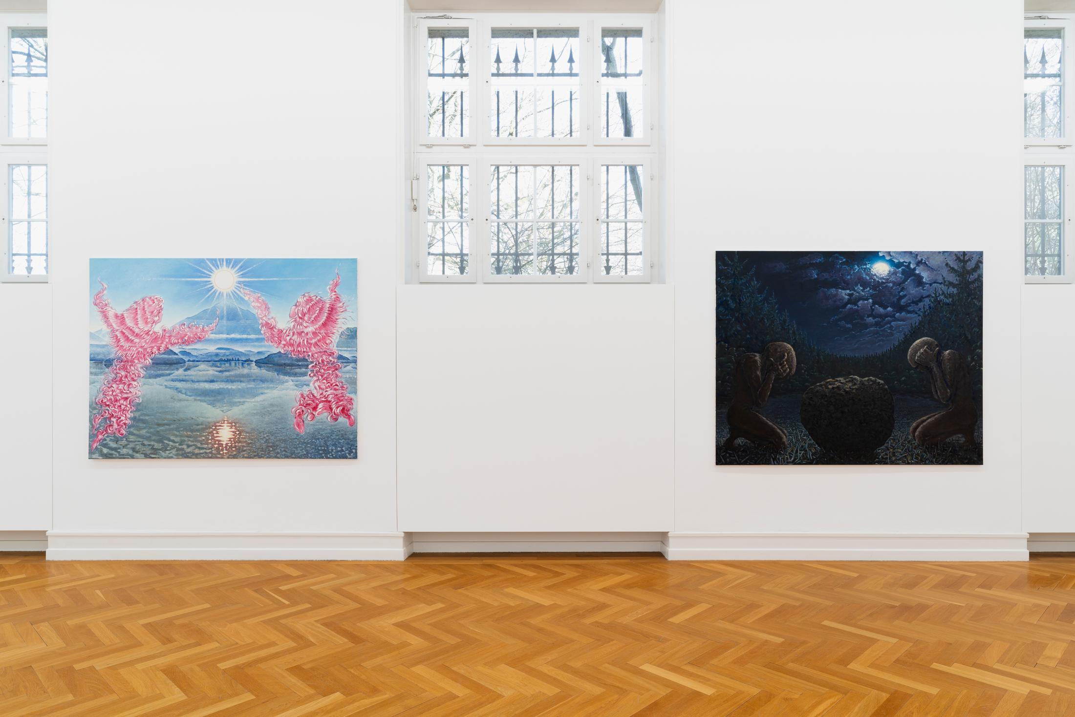 Exhibition View Jean-Frédéric Schnyder Solo Show at Kunsthalle Bern, Berne, 2022 / Photo: Gunnar Meier / Courtesy: the artist and Kunsthalle Bern