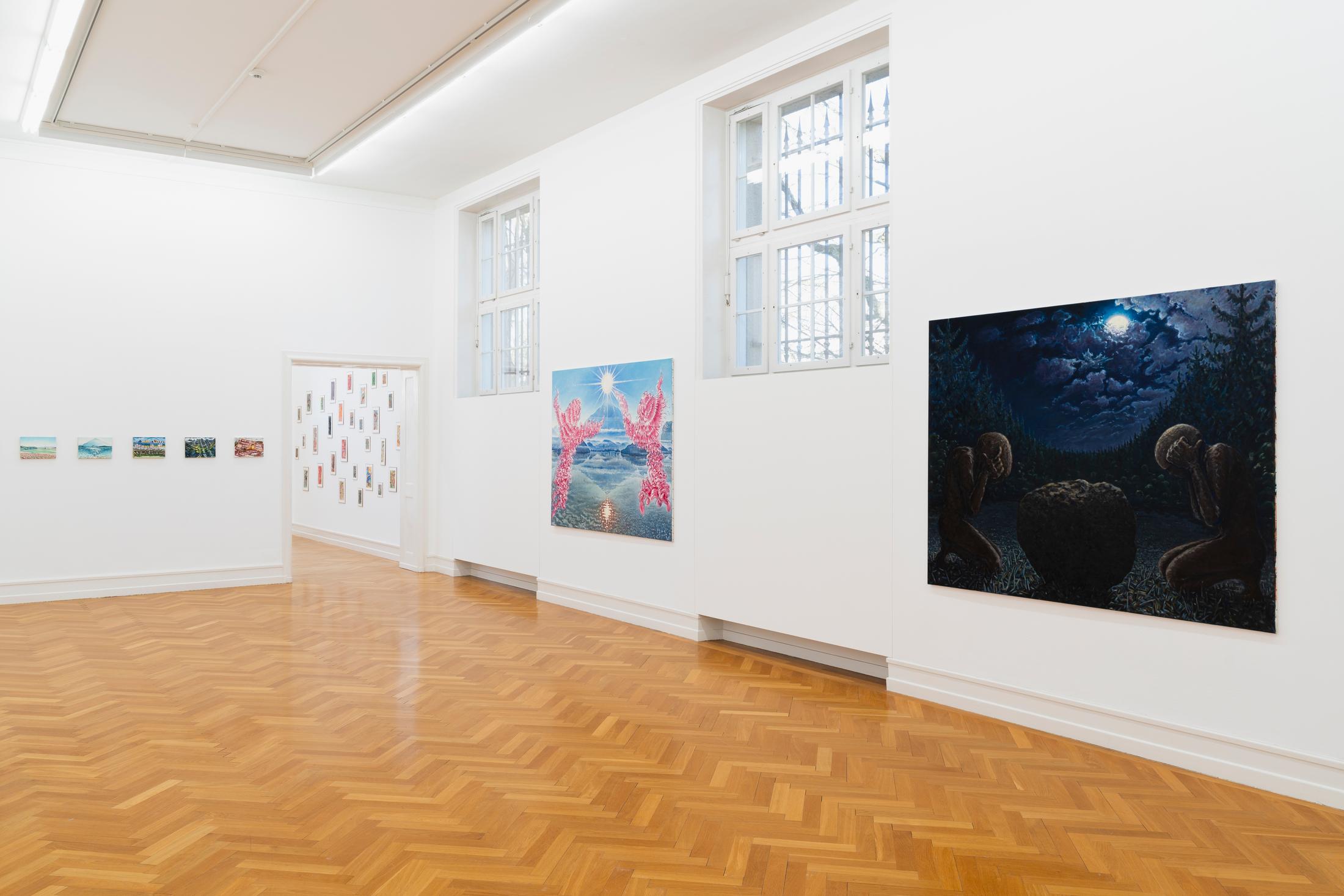 Exhibition View Jean-Frédéric Schnyder Solo Show at Kunsthalle Bern, Berne, 2022 / Photo: Gunnar Meier / Courtesy: the artist and Kunsthalle Bern