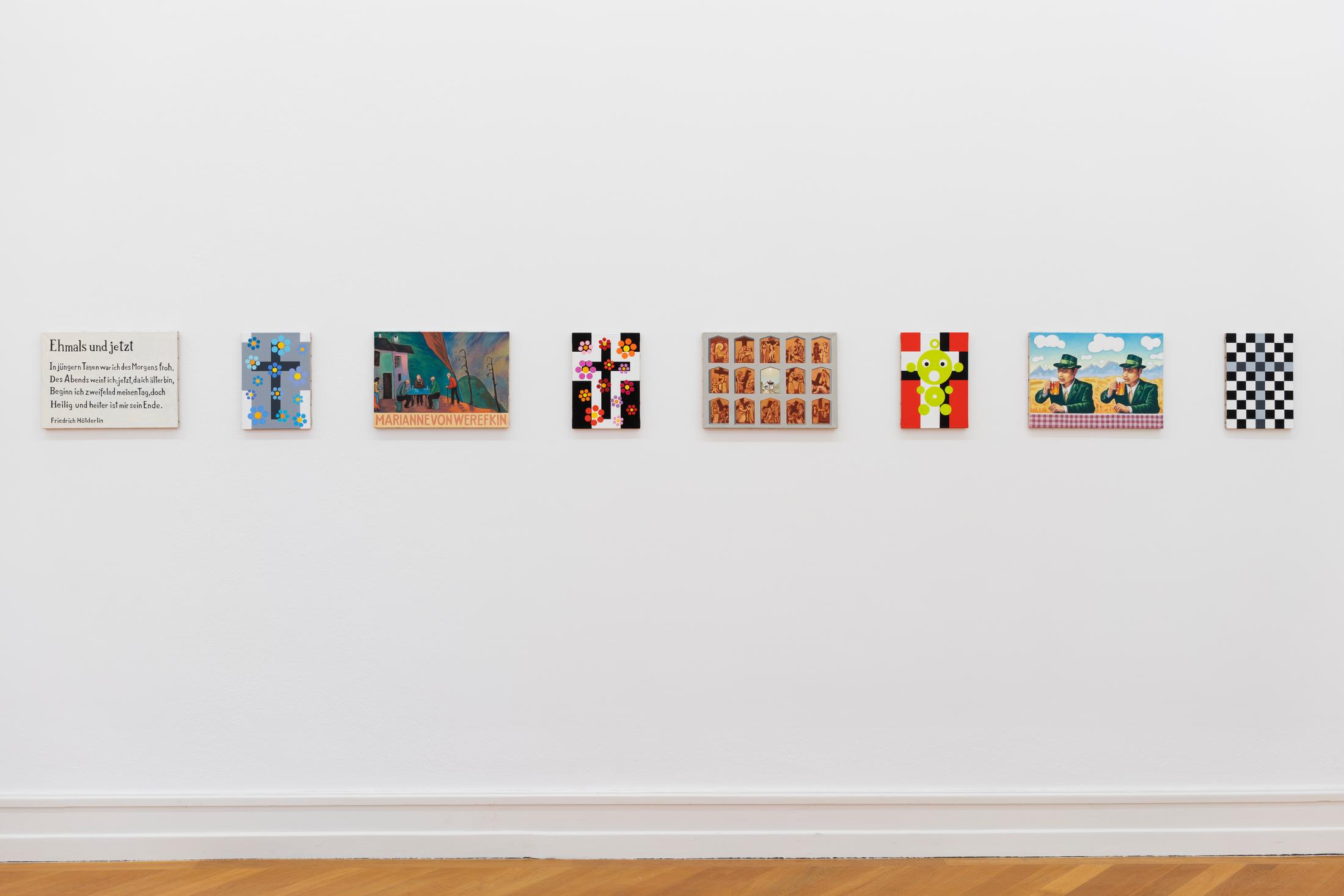 Exhibition View Jean-Frédéric Schnyder Solo Show at Kunsthalle Bern, Berne, 2022 / Photo: Gunnar Meier / Courtesy: the artist and Kunsthalle Bern