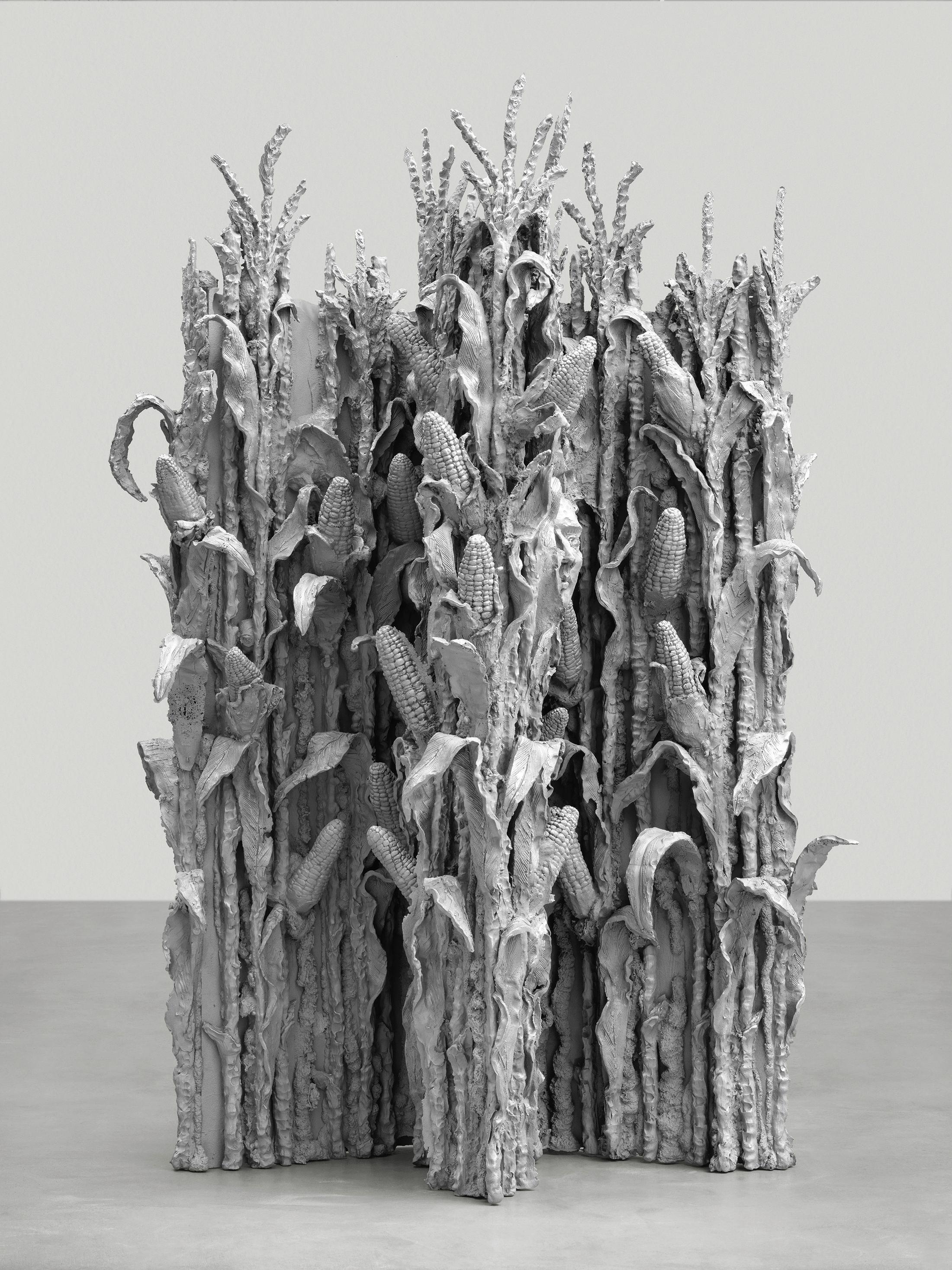 Exhibition View Jean-Marie Appriou «November / view on Crossing the parallel worlds, 2018» at Galerie Eva Presenhuber, Zurich, 2018 / Photo: Stefan Altenburger / © Jean-Marie Appriou / Courtesy the artist and Galerie Eva Presenhuber, Zurich / New York