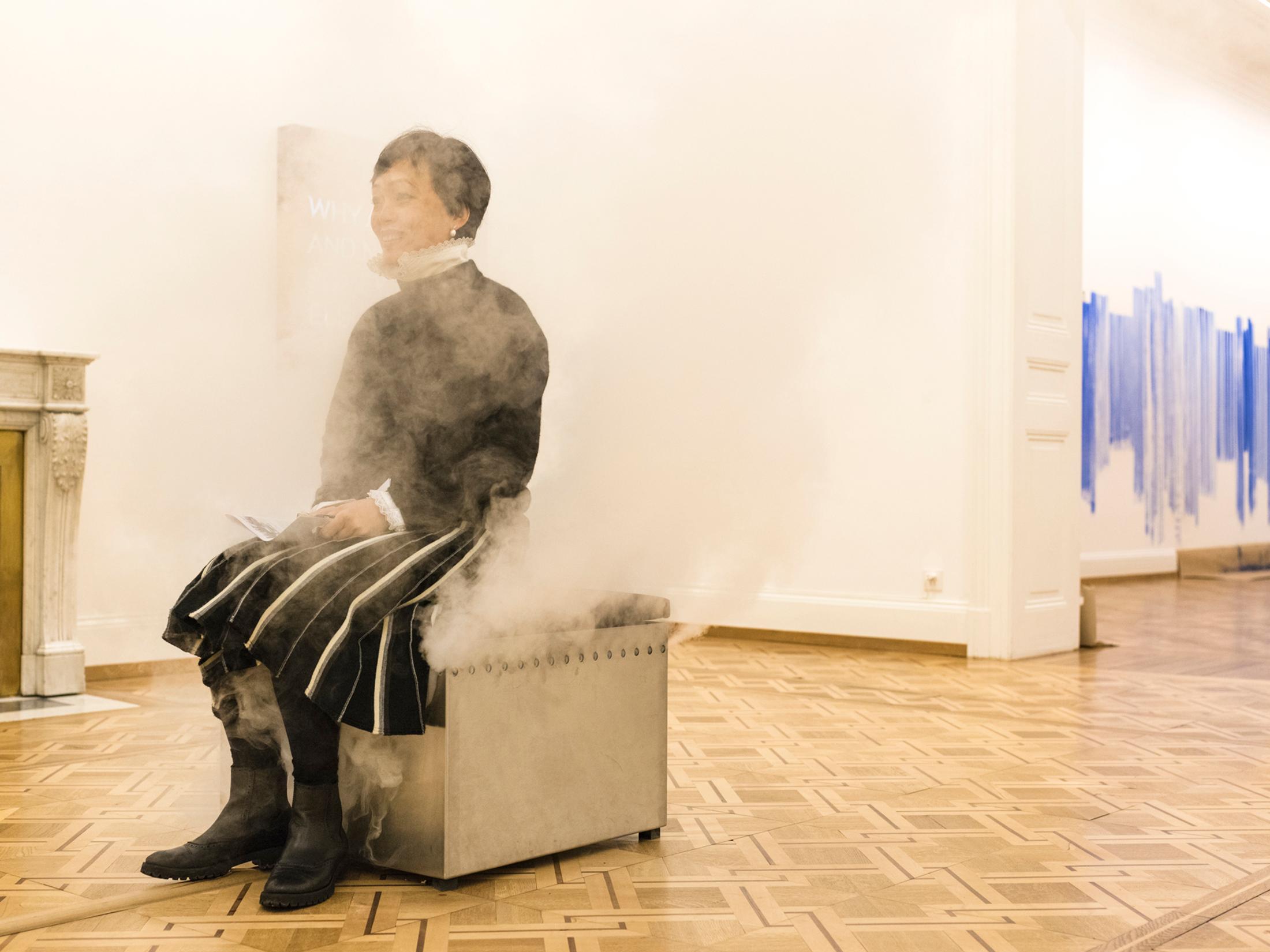 Exhibition view Jeppe Hein "Inhale, Hold, Exhale" at Kunstmuseum Thun, 2018 / Photo: Ian G. C. White / Courtesy: the artist