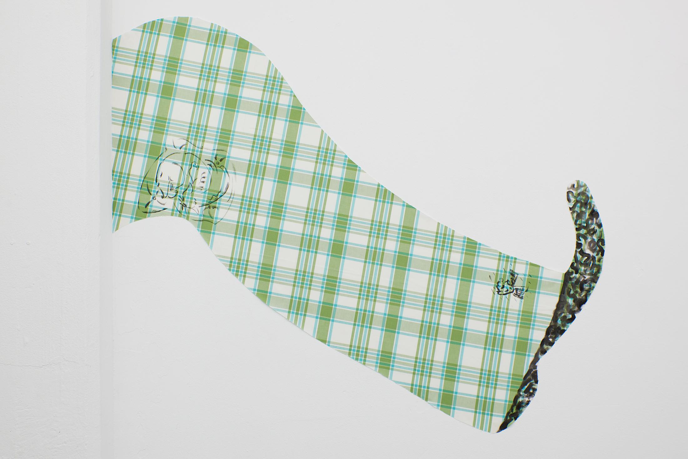 Exhibition View Jessy Razafimandimby Soloshow «On The Temporary Balcony Behind The Dirty Window; view on Wall of Me 1, 2019» at 1.1, Basel, 2019 / Photo: James Bantone / Courtesy: the artist and 1.1, Basel