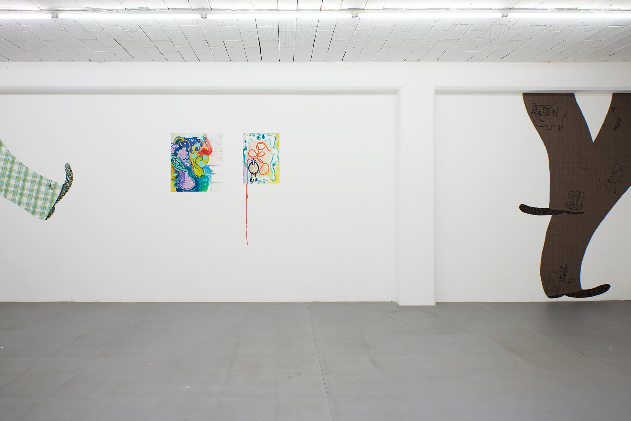 Exhibition View Jessy Razafimandimby Soloshow «On The Temporary Balcony Behind The Dirty Window» at 1.1, Basel, 2019 / Photo: James Bantone / Courtesy: the artist and 1.1, Basel