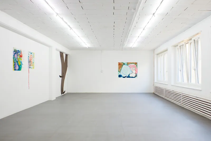 Exhibition View Jessy Razafimandimby Soloshow «On The Temporary Balcony Behind The Dirty Window» at 1.1, Basel, 2019 / Photo: James Bantone / Courtesy: the artist and 1.1, Basel