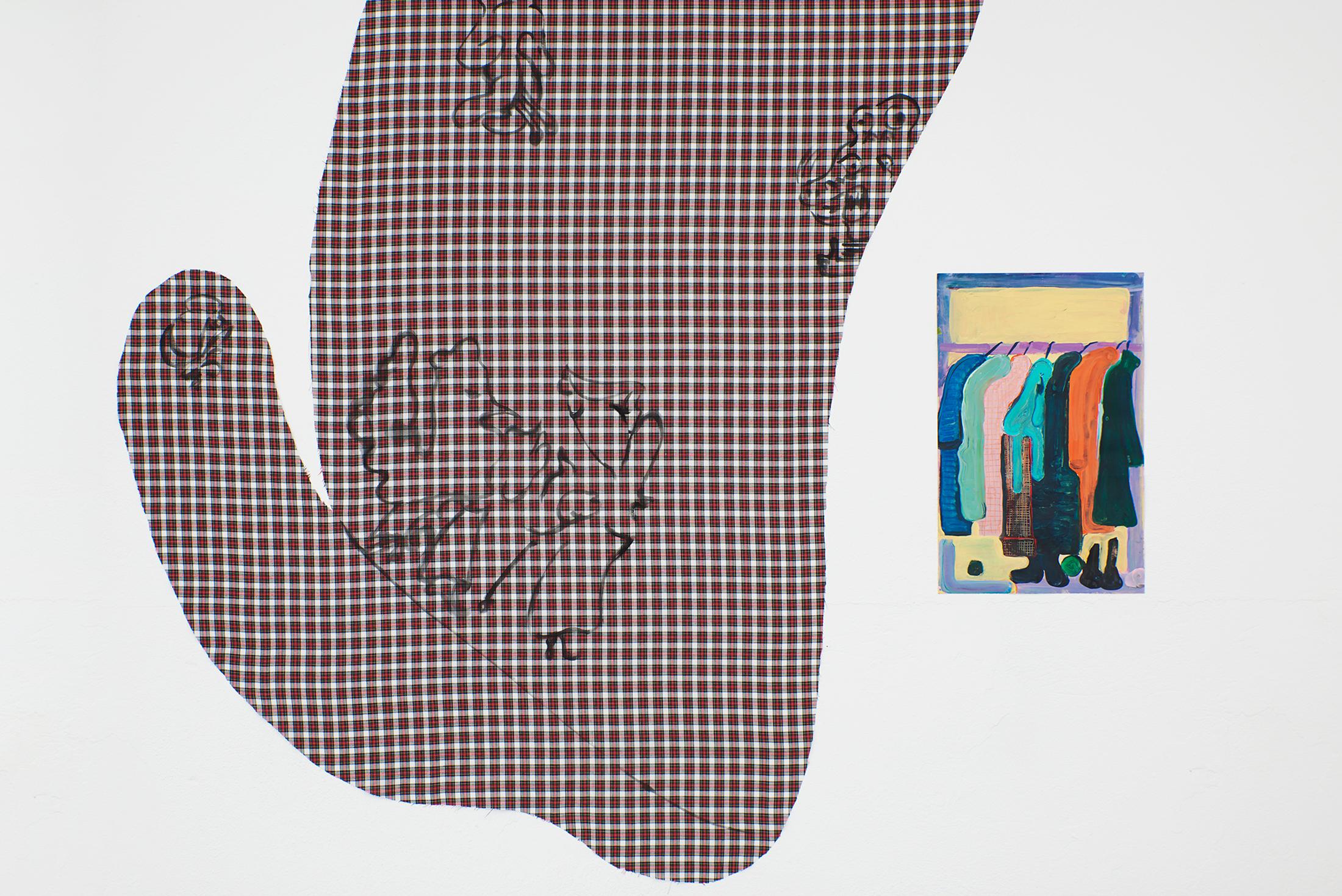 Exhibition View Jessy Razafimandimby Soloshow «On The Temporary Balcony Behind The Dirty Window» at 1.1, Basel, 2019 / Photo: James Bantone / Courtesy: the artist and 1.1, Basel