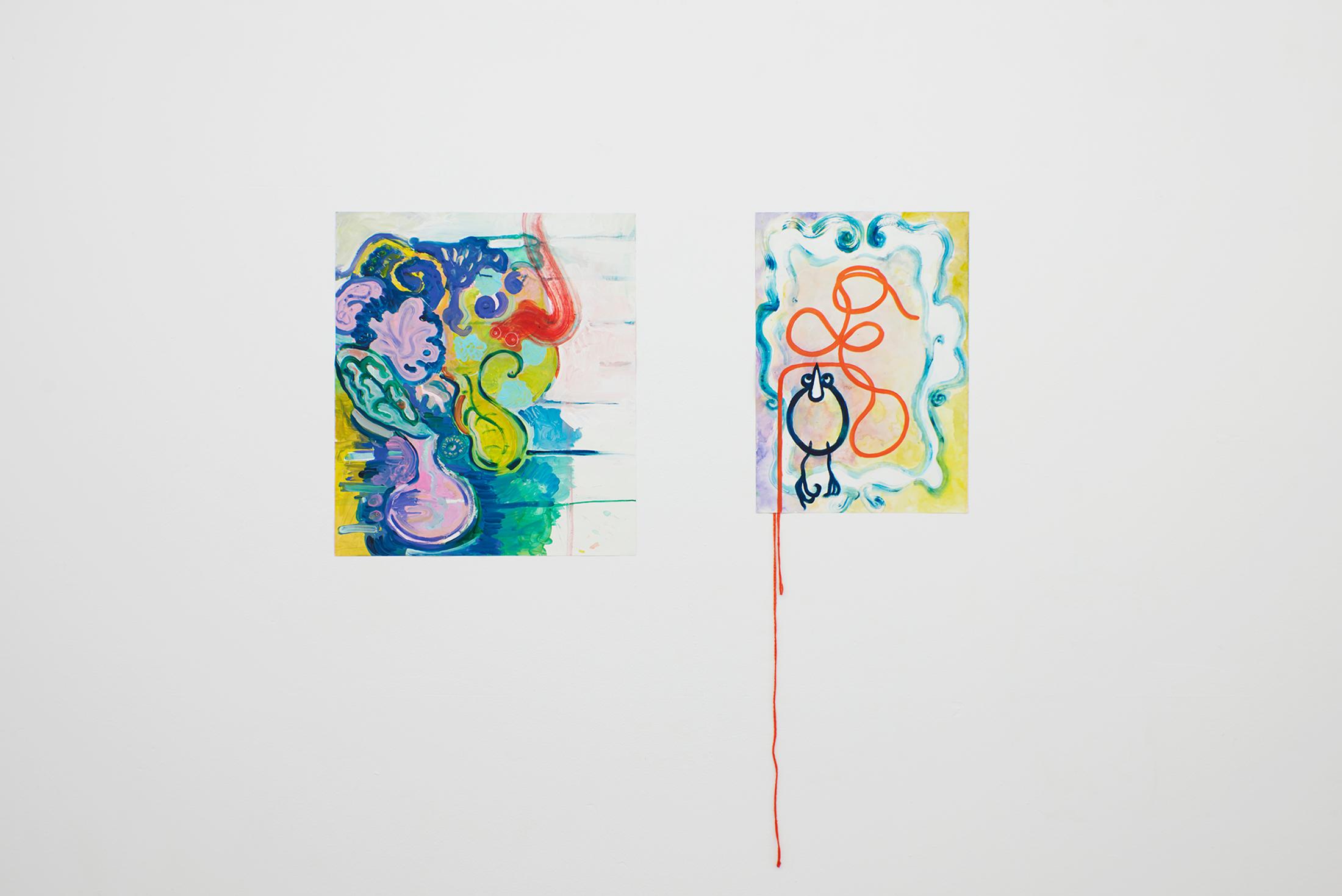 Exhibition View Jessy Razafimandimby Soloshow «On The Temporary Balcony Behind The Dirty Window» at 1.1, Basel, 2019 / Photo: James Bantone / Courtesy: the artist and 1.1, Basel