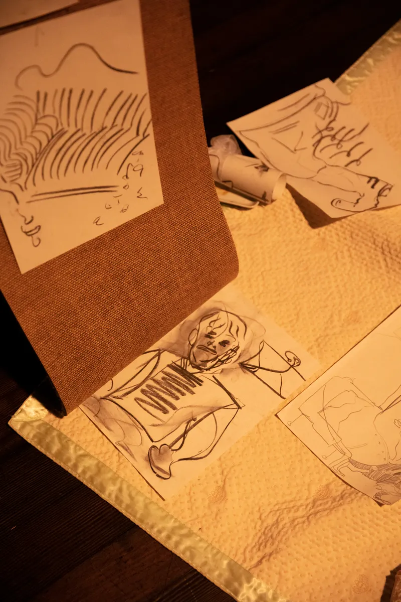 Exhibition View Jessy Razafimanfimby Soloshow "Droit de Visite de Digestion" at Alpina Huus x Arsenic, Lausanne, 2019 / Photo: Cyril Porchet / Courtesy: the artist Alpina Huus | Arsenic, Contemporary Performing Arts Centre, Lausanne