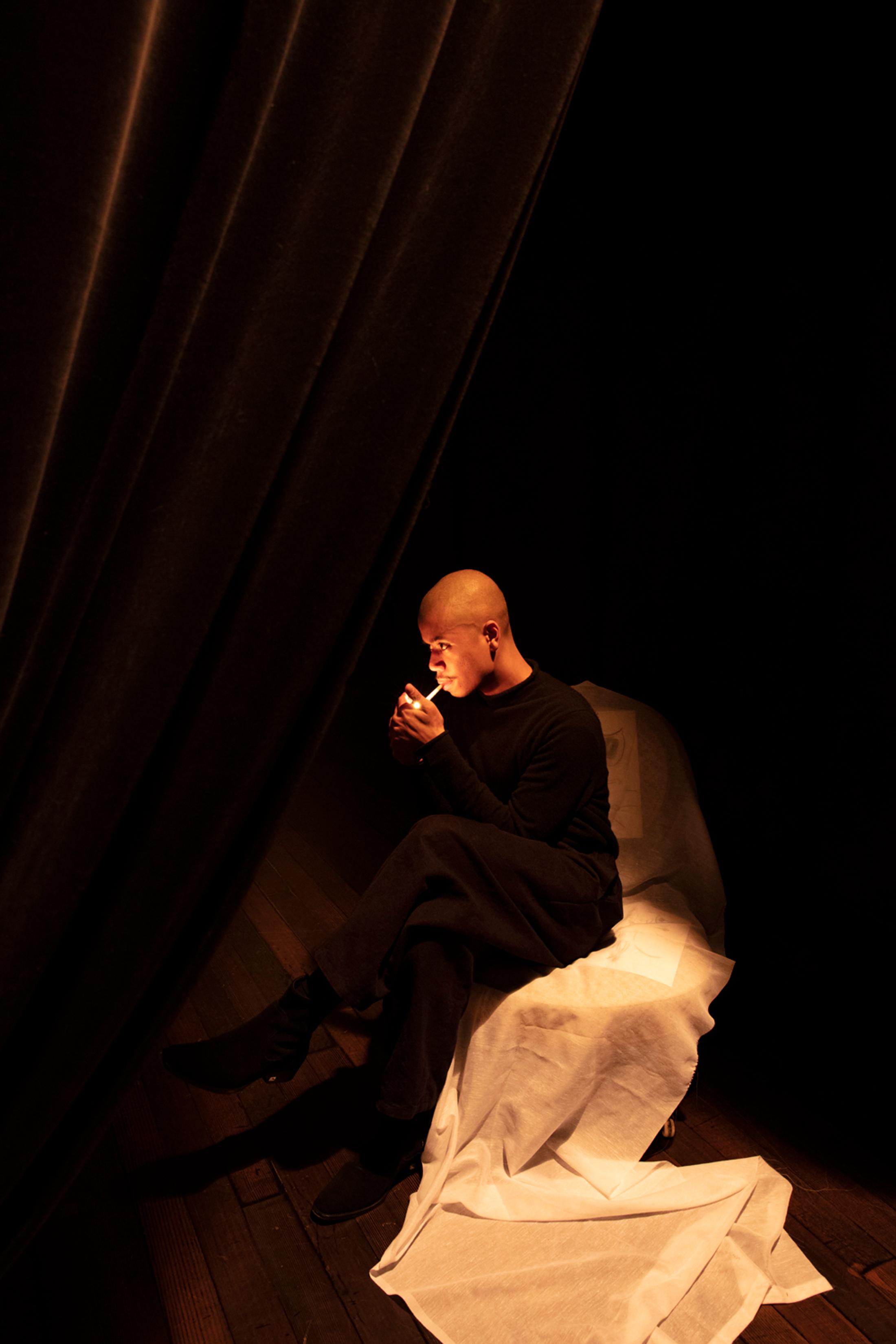 Exhibition View Jessy Razafimanfimby Soloshow "Droit de Visite de Digestion" at Alpina Huus x Arsenic, Lausanne, 2019 / Photo: Cyril Porchet / Courtesy: the artist Alpina Huus | Arsenic, Contemporary Performing Arts Centre, Lausanne