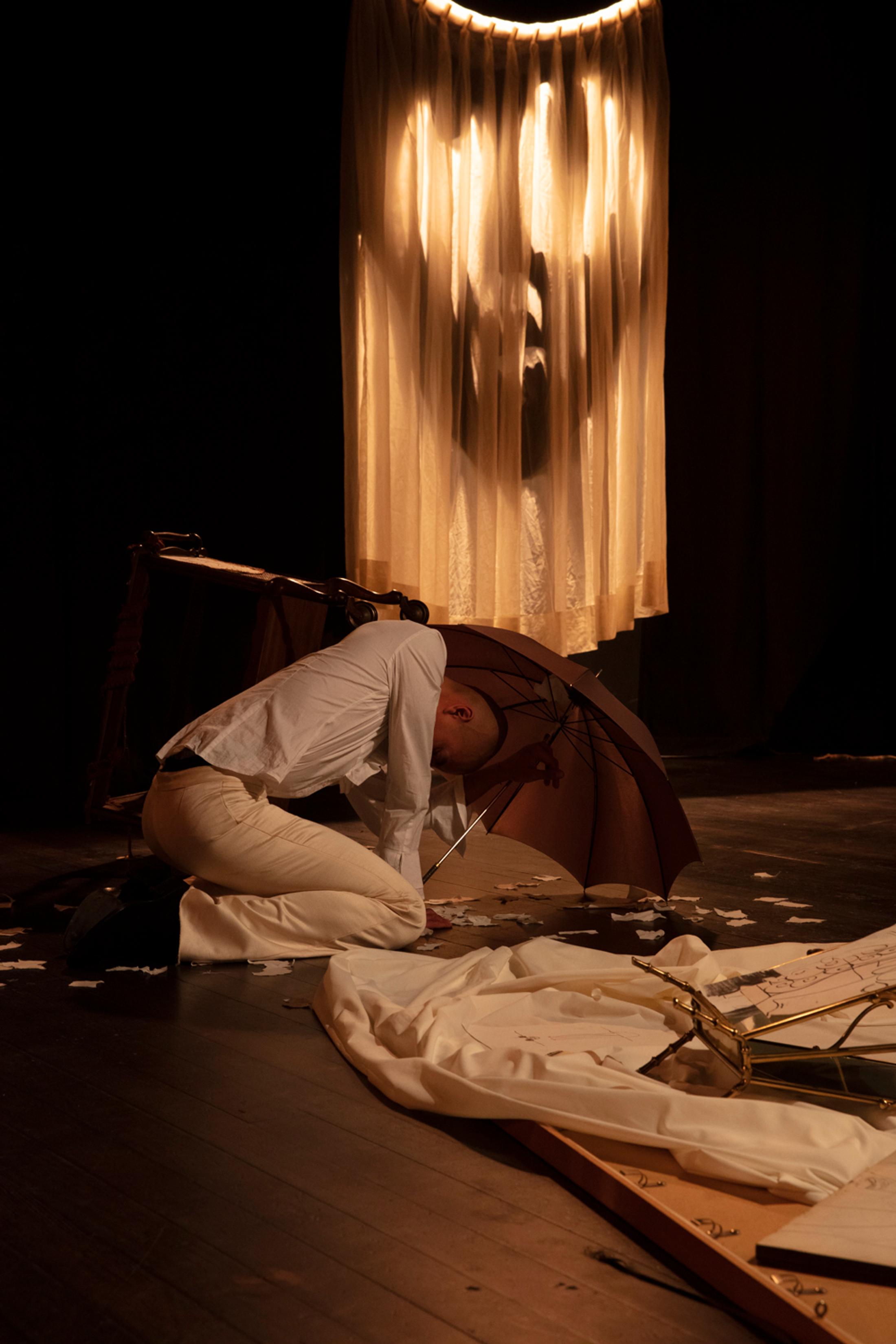 Exhibition View Jessy Razafimanfimby Soloshow "Droit de Visite de Digestion" at Alpina Huus x Arsenic, Lausanne, 2019 / Photo: Cyril Porchet / Courtesy: the artist Alpina Huus | Arsenic, Contemporary Performing Arts Centre, Lausanne