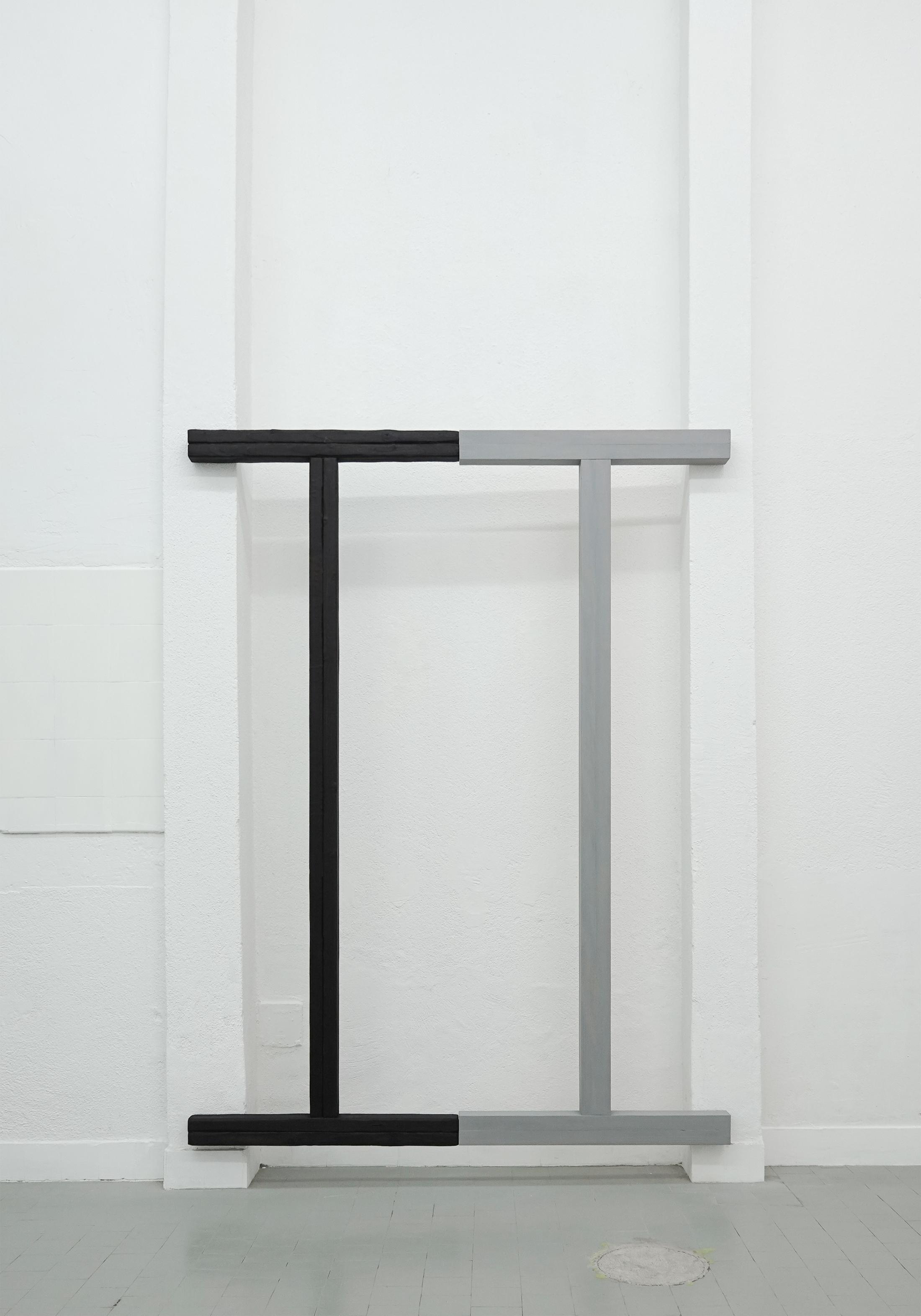 Exhibition View Duo Show «Words happen like clouds; view on Marco Rigoni, Moon beams pierce a night mist (Self-sacrifice doctrine), 2022» at Sgomento, Zurich, 2022 / Photo: SZ / Courtesy: the artists and Sgomento