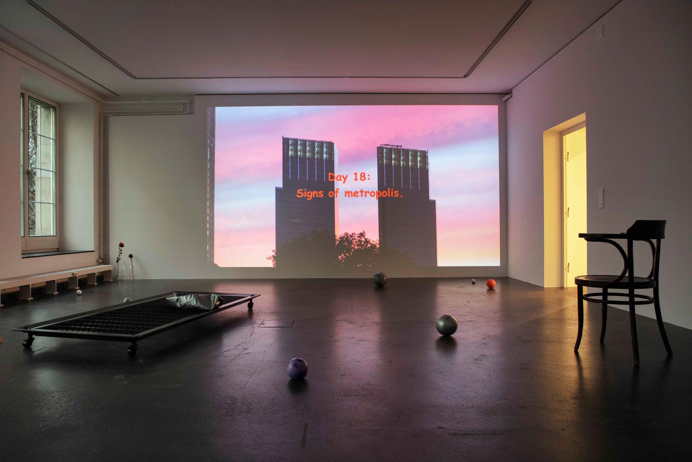 Exhibition View Jiajia Zhang Solo Show «If Every Day Were a Holiday, Towns Would Be More Mysterious» at Coalmine, Winterthur, 2021 / Courtesy: the artist and Coalmine