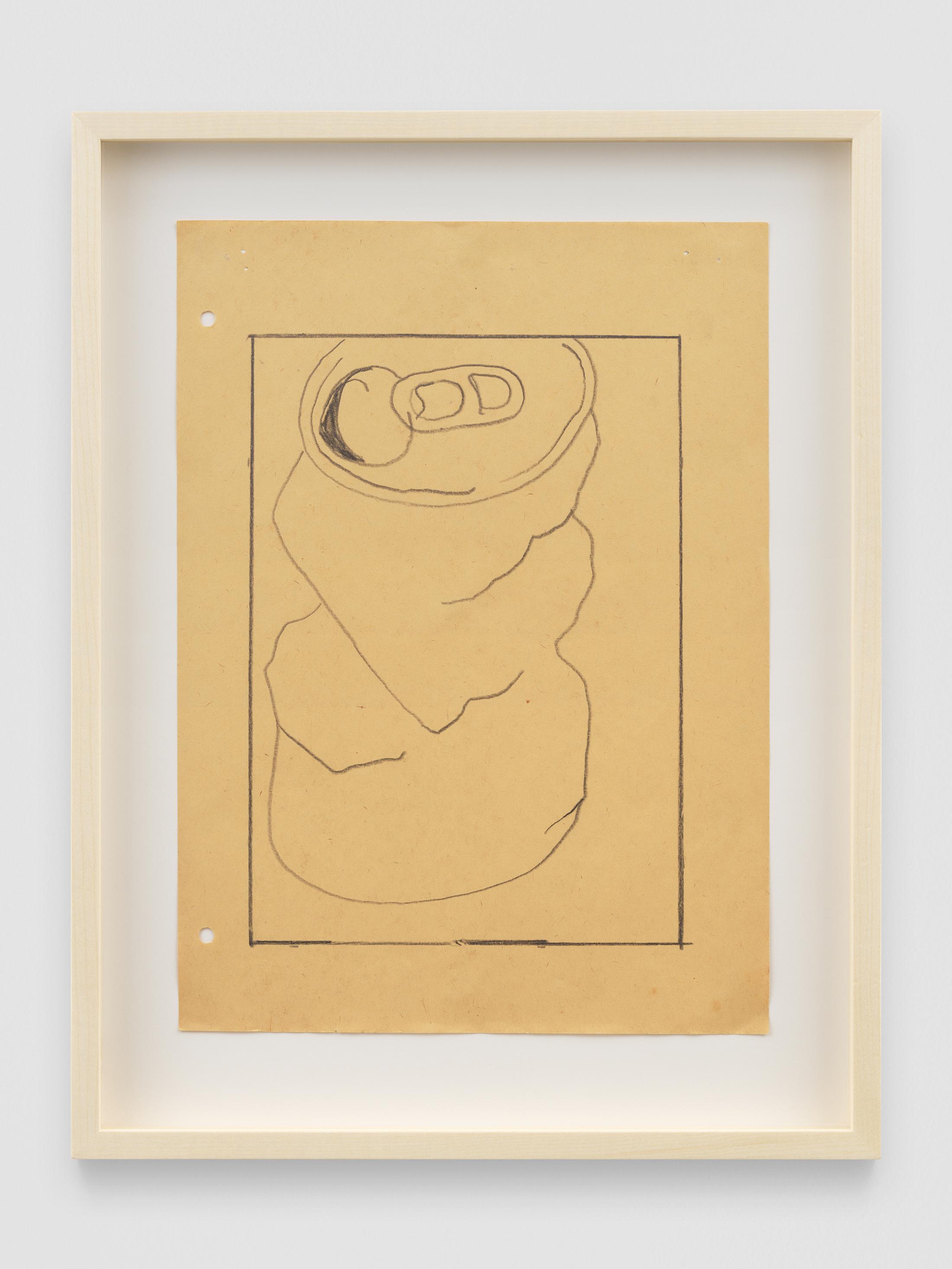Exhibition View Joe Bradley Soloshow «Sub Ek; view on Joe Bradley, Untitled, 2019, Pencil on paper, 28 x 20.5 cm» at Galerie Eva Presenhuber, Waldmannstrasse, Zurich, 2020 / © Joe Bradley / Courtesy: the artist and Galerie Eva Presenhuber, Zurich / New York
