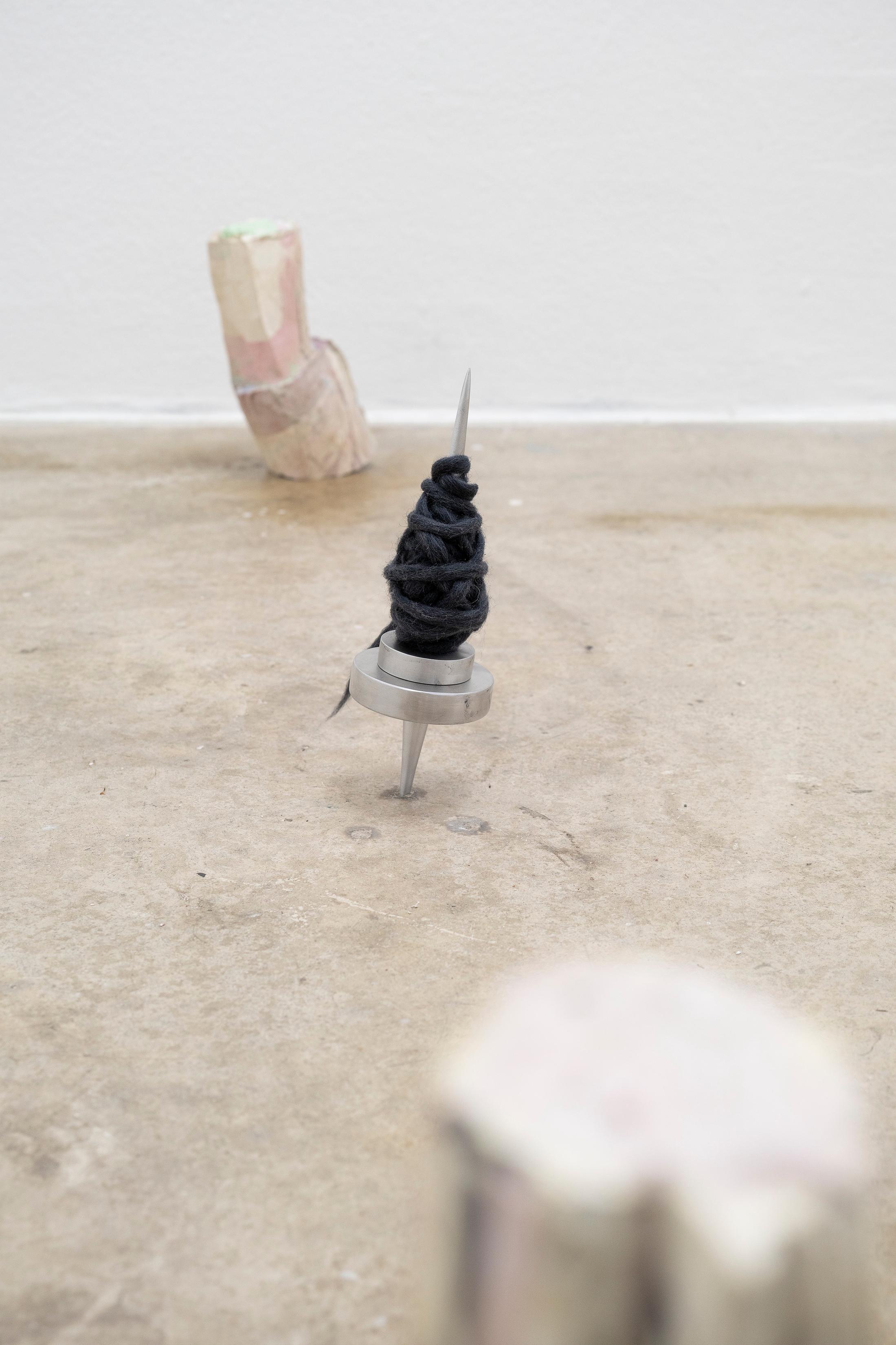 Exhibition View Group Show «THIS MESSAGE COULD BE FOR YOU» at Milieu, Berne, 2023 / Photo: Claude Barrault / Courtesy: the artists and Milieu