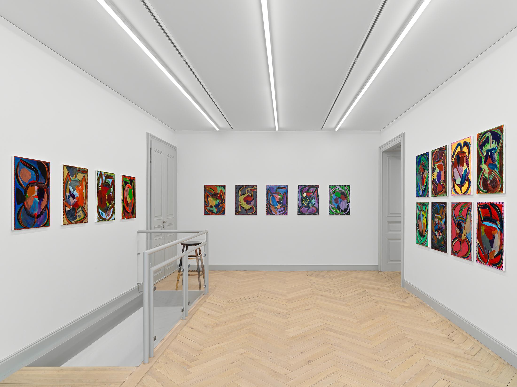 Exhibition View Josh Smith Soloshow «Life» at Galerie Eva Presenhuber, Rämistrasse, Zurich, 2020 / © Josh Smith / Photo: Stefan Altenburger / Courtesy: the artist and Galerie Eva Presenhuber, Zurich / New York