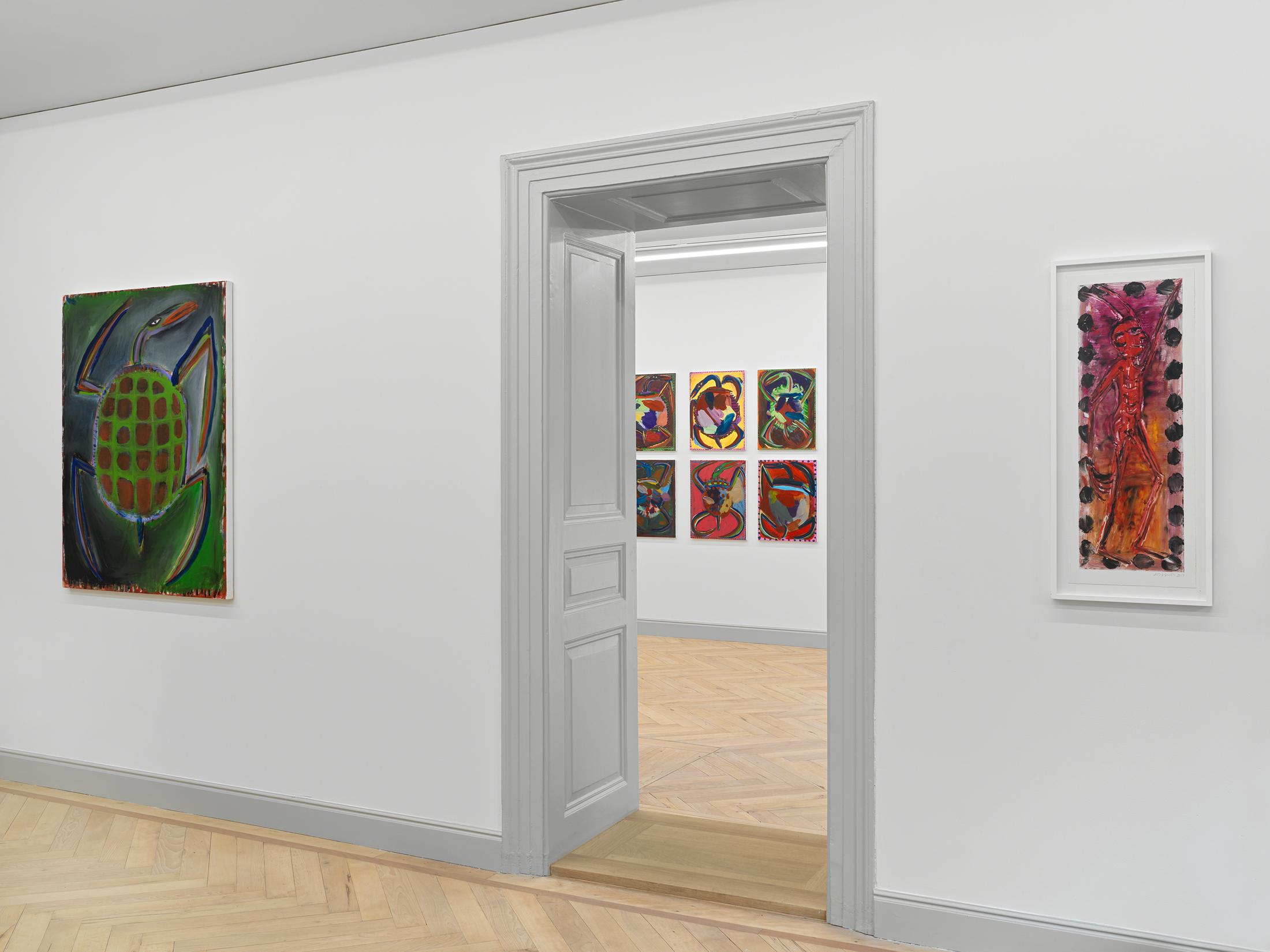 Exhibition View Josh Smith Soloshow «Life» at Galerie Eva Presenhuber, Rämistrasse, Zurich, 2020 / © Josh Smith / Photo: Stefan Altenburger / Courtesy: the artist and Galerie Eva Presenhuber, Zurich / New York