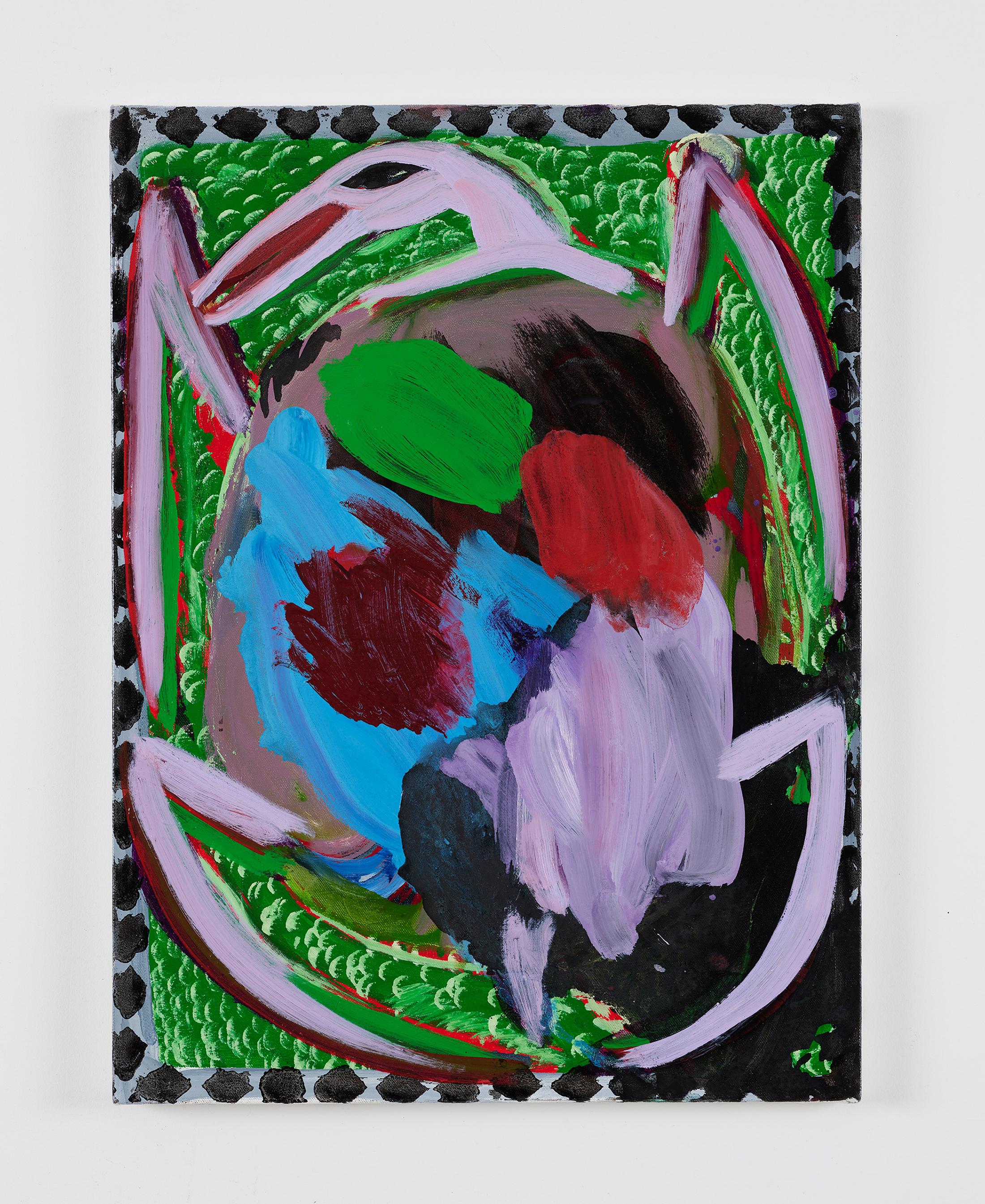 Exhibition View Josh Smith Soloshow «Life; view on Untitled, 2019, (Oil on canvas)» at Galerie Eva Presenhuber, Rämistrasse, Zurich, 2020 / © Josh Smith / Photo: Farzad Owrang / Courtesy: the artist, David Zwirner, and Galerie Eva Presenhuber, Zurich / New York