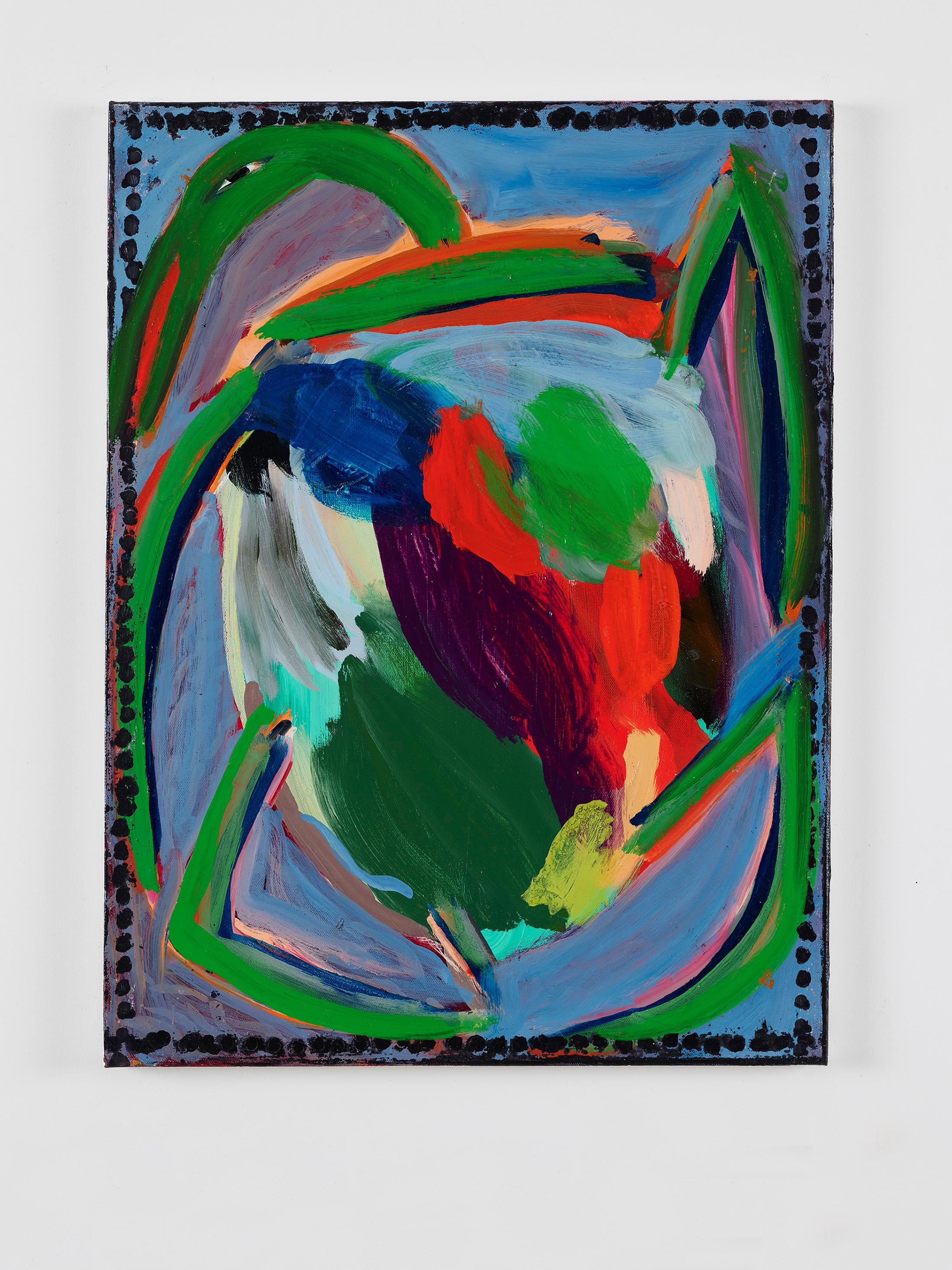 Exhibition View Josh Smith Soloshow «Life; view on Untitled, 2019, (Oil on canvas)» at Galerie Eva Presenhuber, Rämistrasse, Zurich, 2020 / © Josh Smith / Photo: Farzad Owrang / Courtesy: the artist, David Zwirner, and Galerie Eva Presenhuber, Zurich / New York