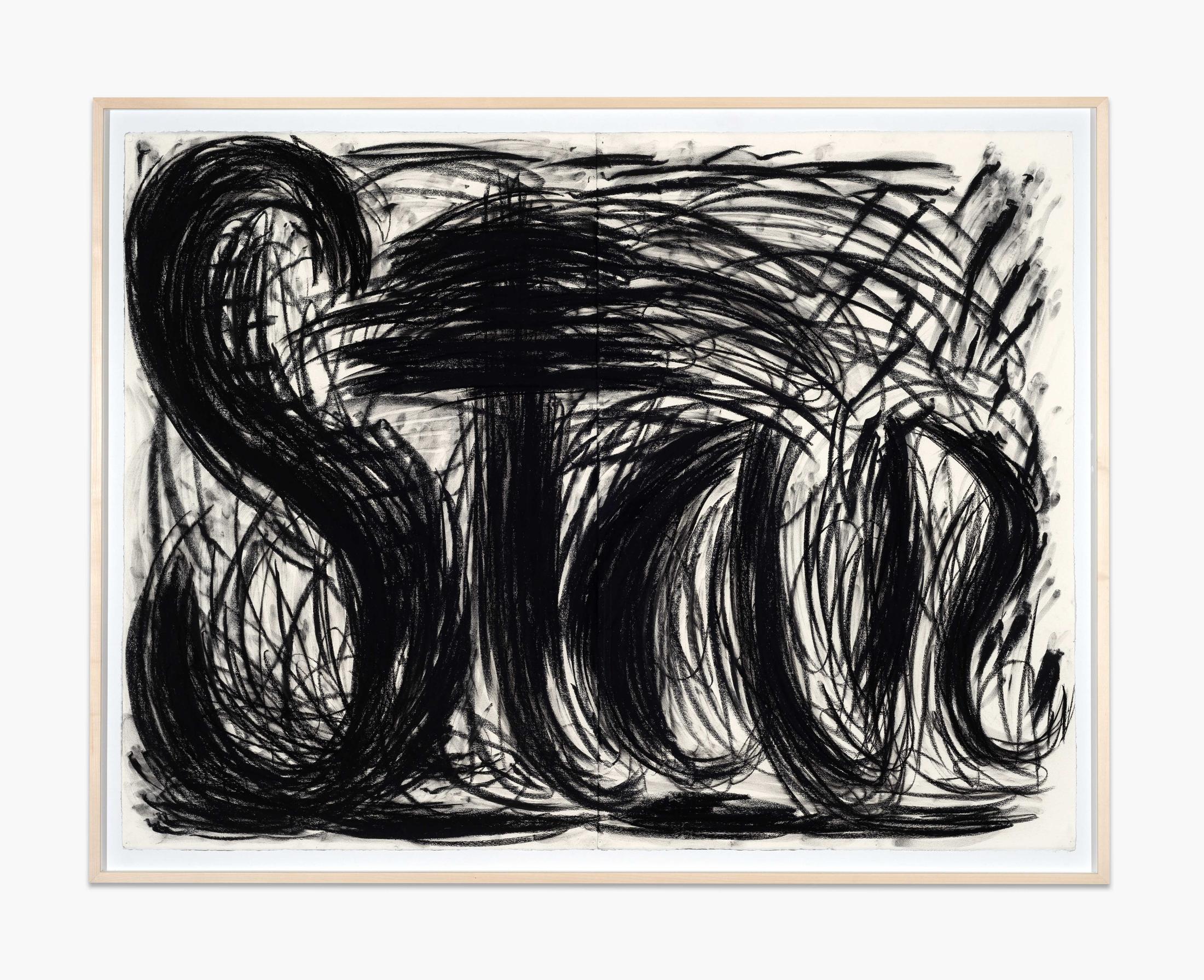 Exhibition View Judith Bernstein Soloshow «Blue Balls; view on Star II, 1995-2019» at Karma International, Zurich, 2019 / Photo: Flavio Karrer / Courtesy: the artist and Karma International