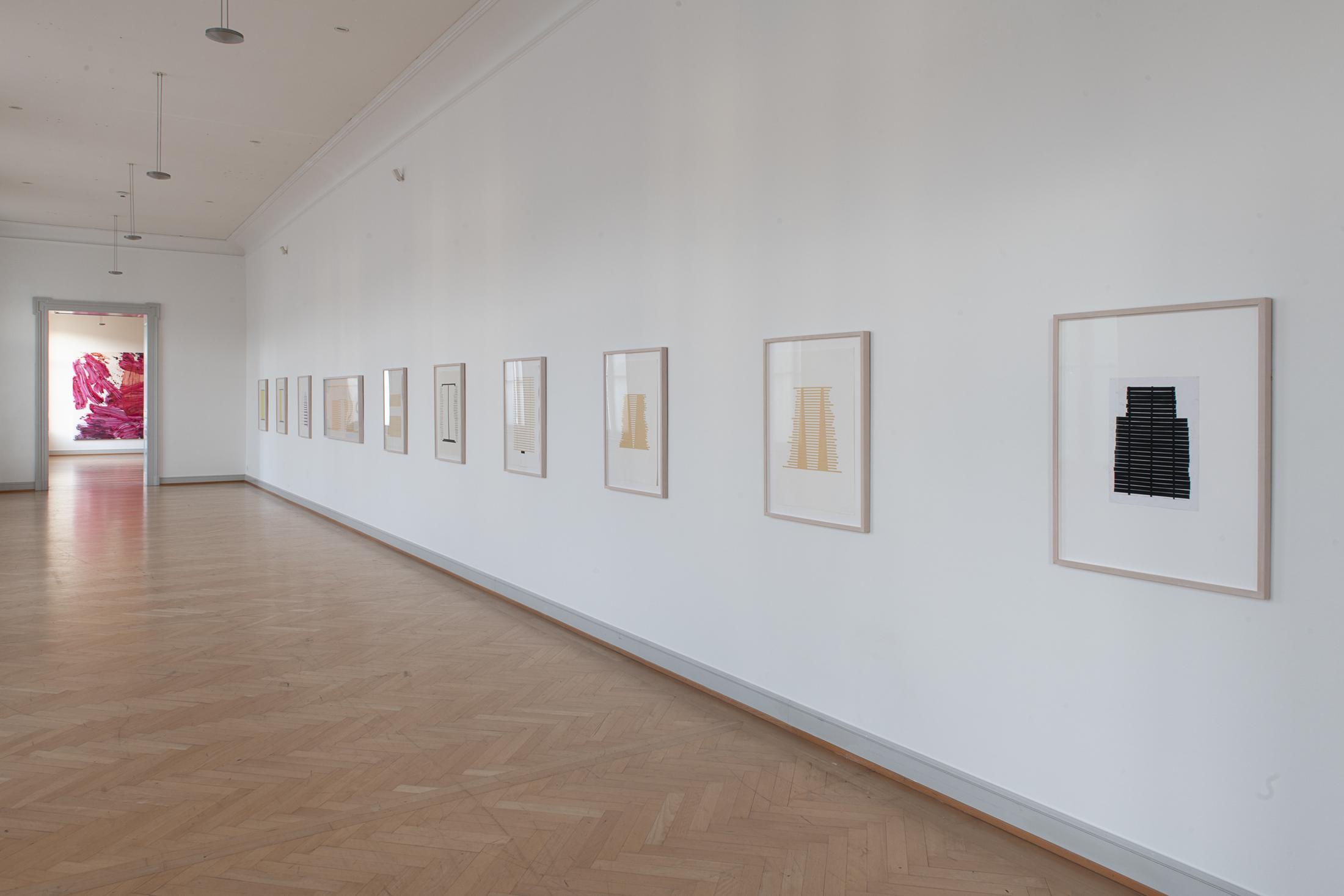 Installation View Judy Millar Soloshow «The Future and the Past Perfect» at Kunstmuseum St. Gallen, 2019 / Photo: Sebastian Stalder