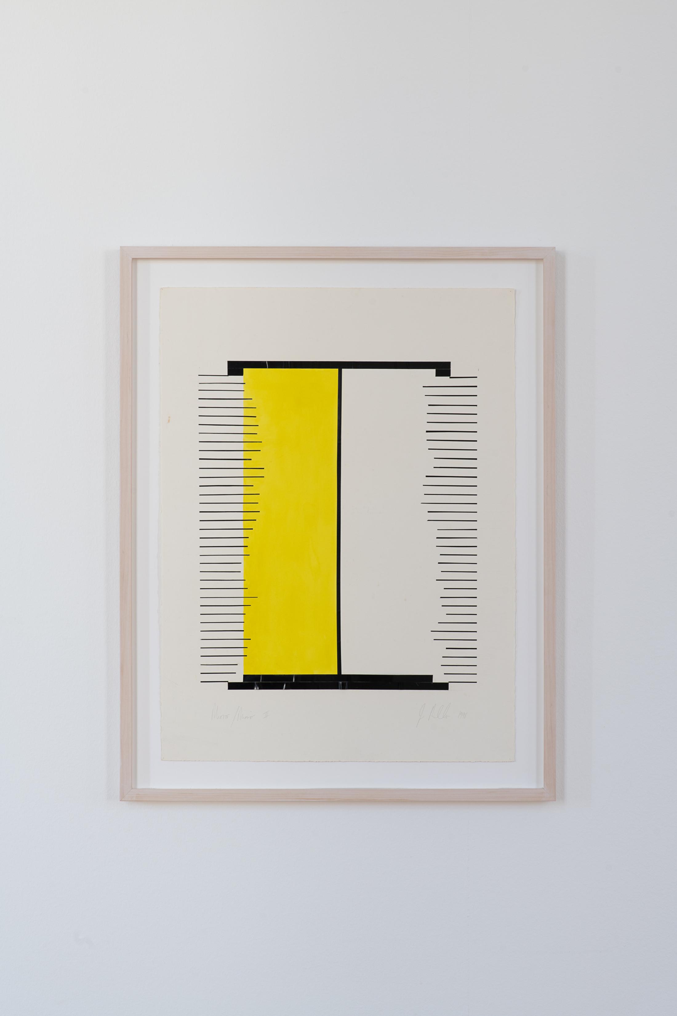 Installation View Judy Millar Soloshow «The Future and the Past Perfect ; view on Mirror Mirror 2, 1998» at Kunstmuseum St. Gallen, 2019 / Photo: Sebastian Stalder